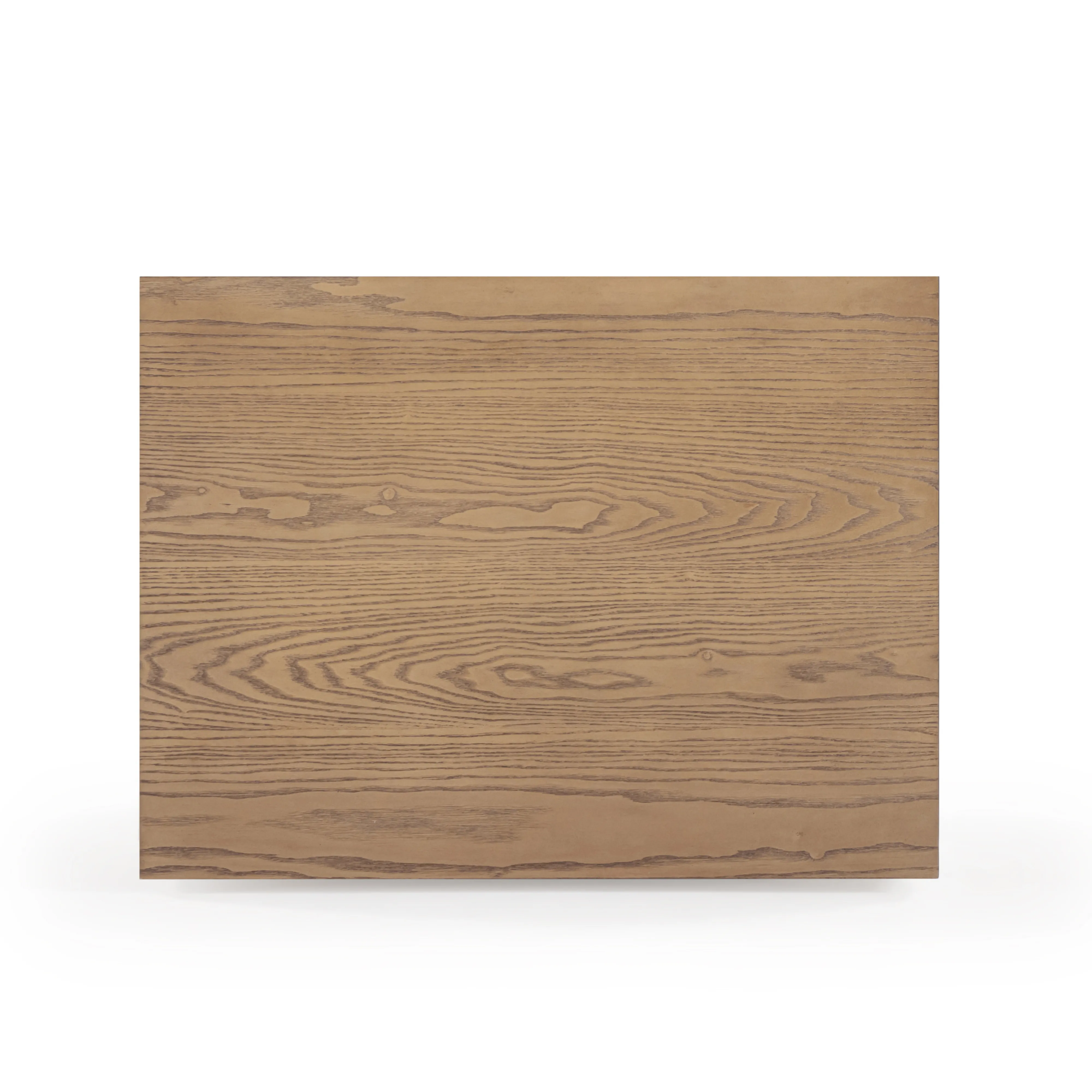 Laurentis 23.5" Light Taupe Suede and Wood 3-Drawer Nightstand - Image 7