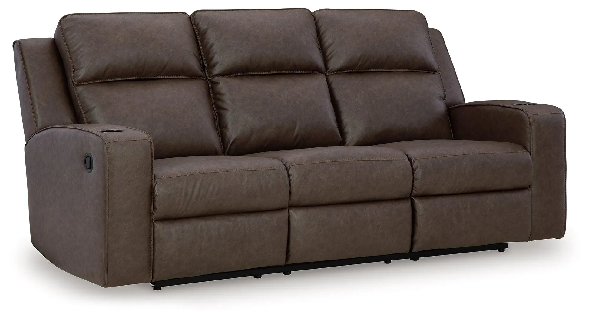 Lavenhorne Granite Manual Reclining Sofa with Drop Down Table - Image 2