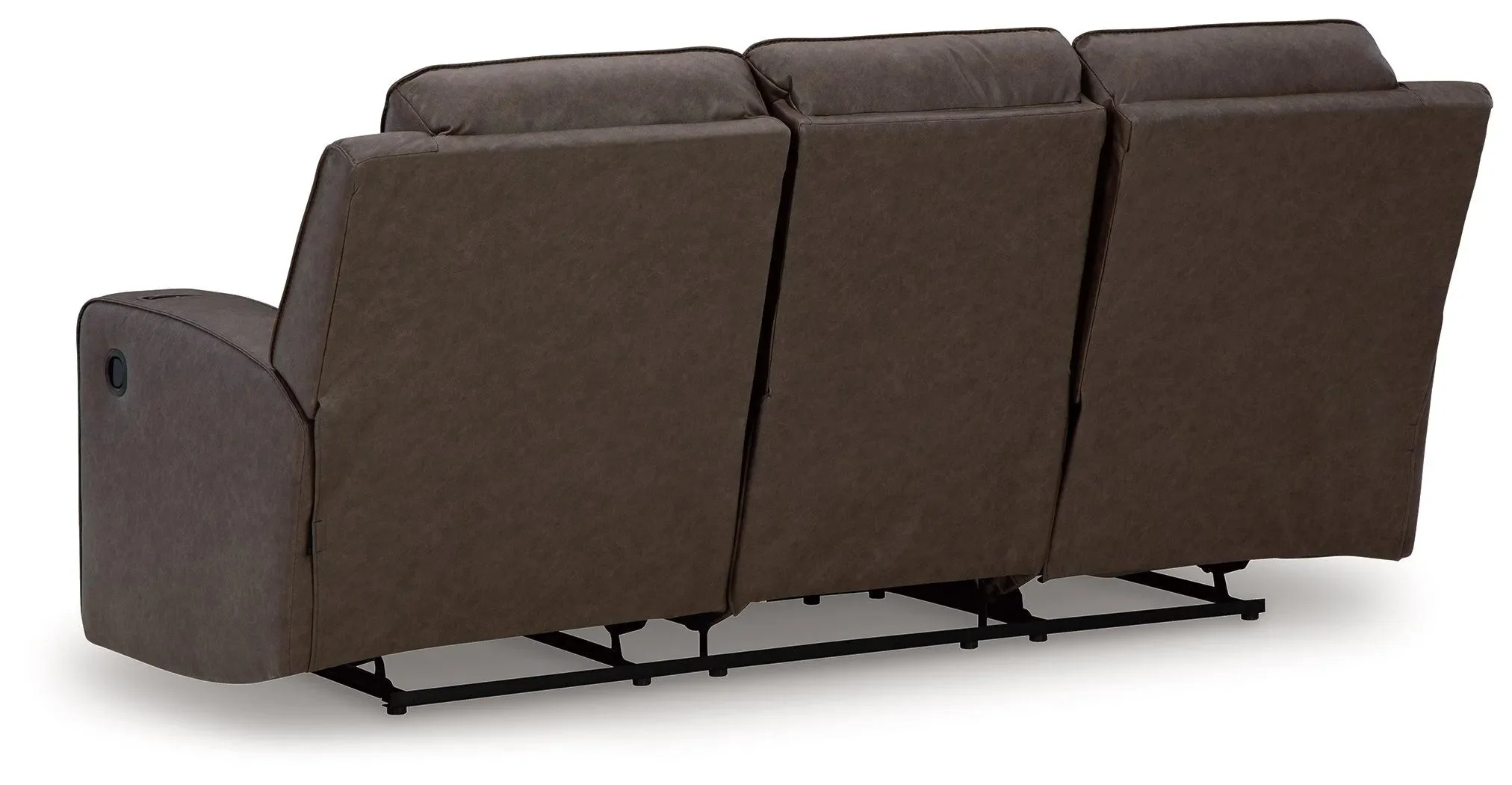 Lavenhorne Granite Manual Reclining Sofa with Drop Down Table - Image 6