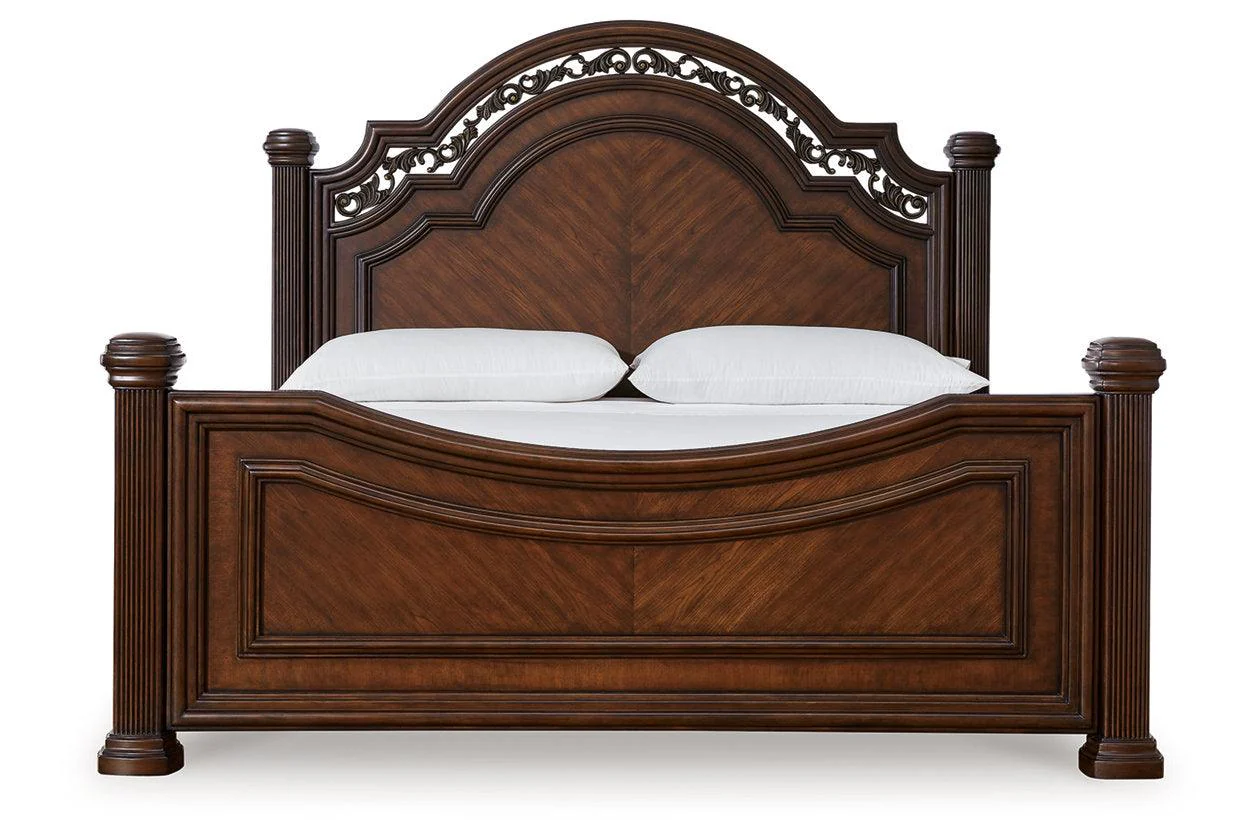 Lavinton Brown King Poster Bed - Image 3