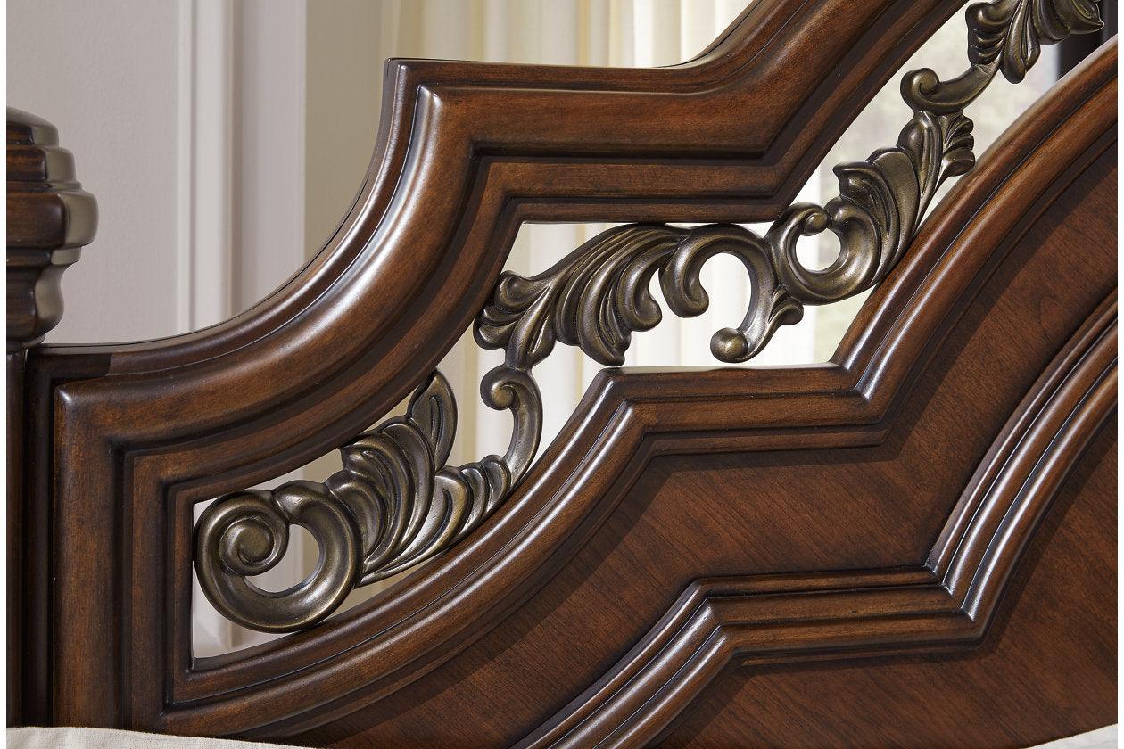Lavinton Brown King Poster Bed - Image 5