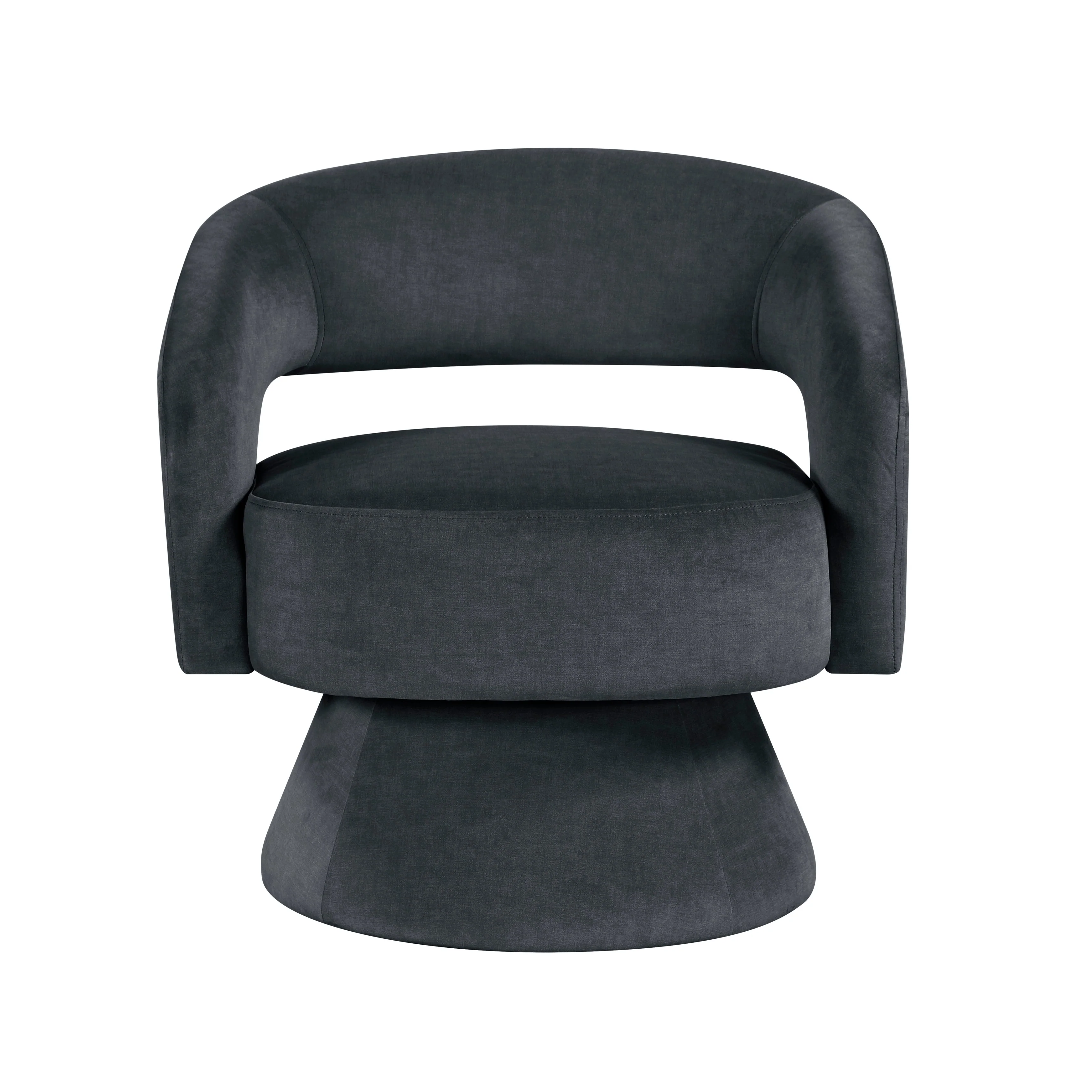 Lavon Dark Gray Swivel Chair