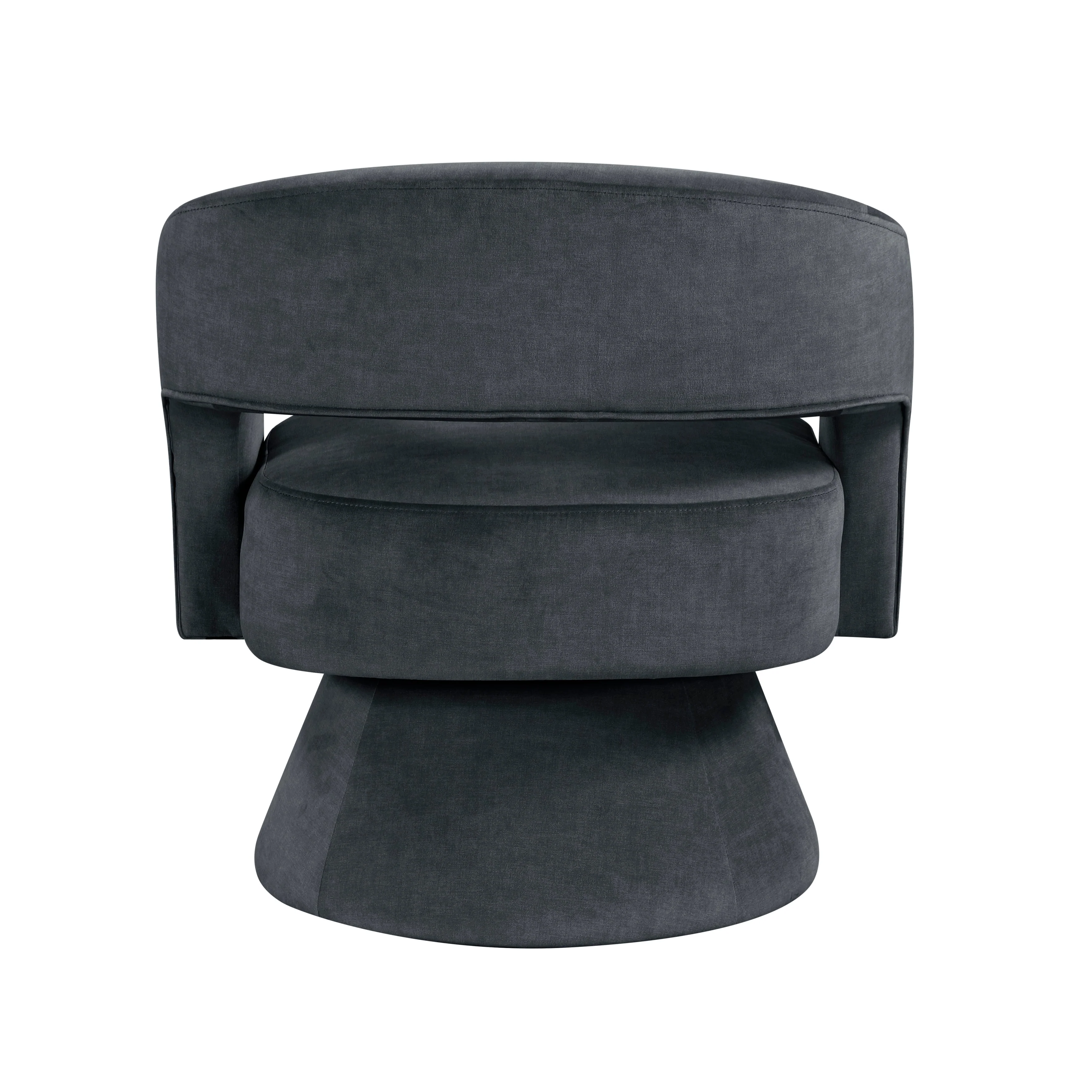 Lavon Dark Gray Swivel Chair - Image 5