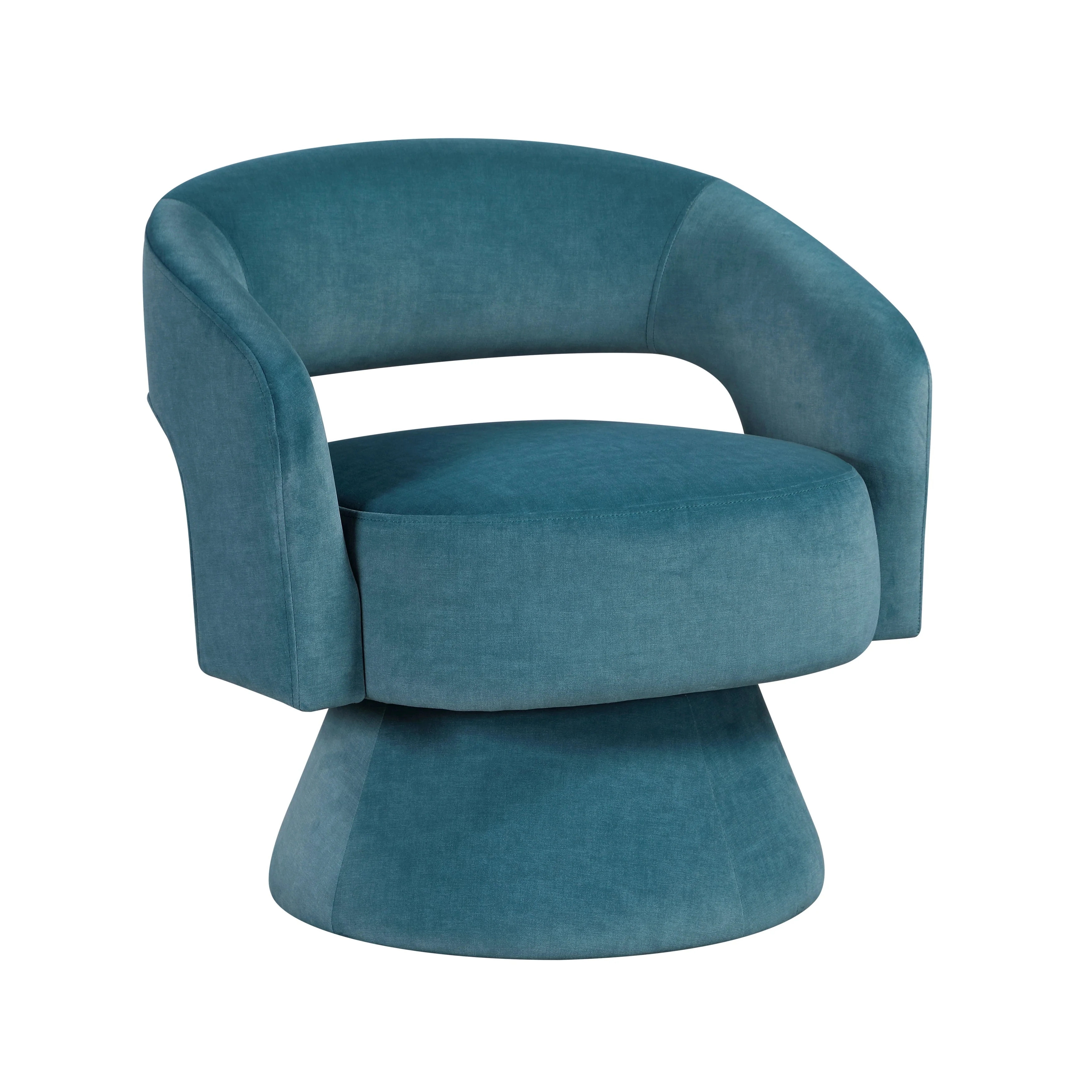 Lavon Dark Teal Swivel Chair - Image 3