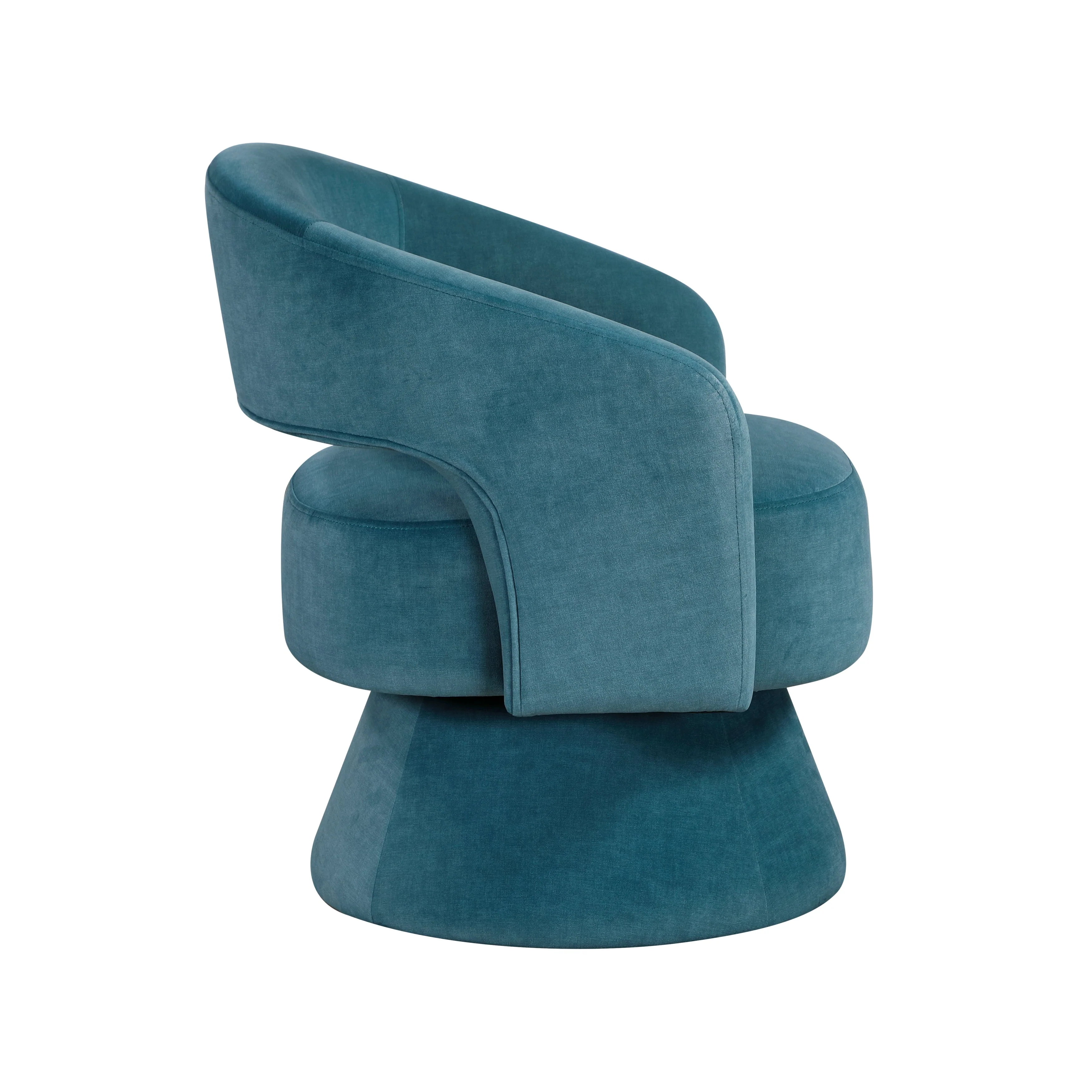 Lavon Dark Teal Swivel Chair - Image 4