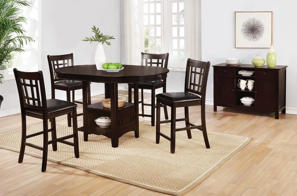 Lavon Espresso Oval Counter Height Table - Image 2