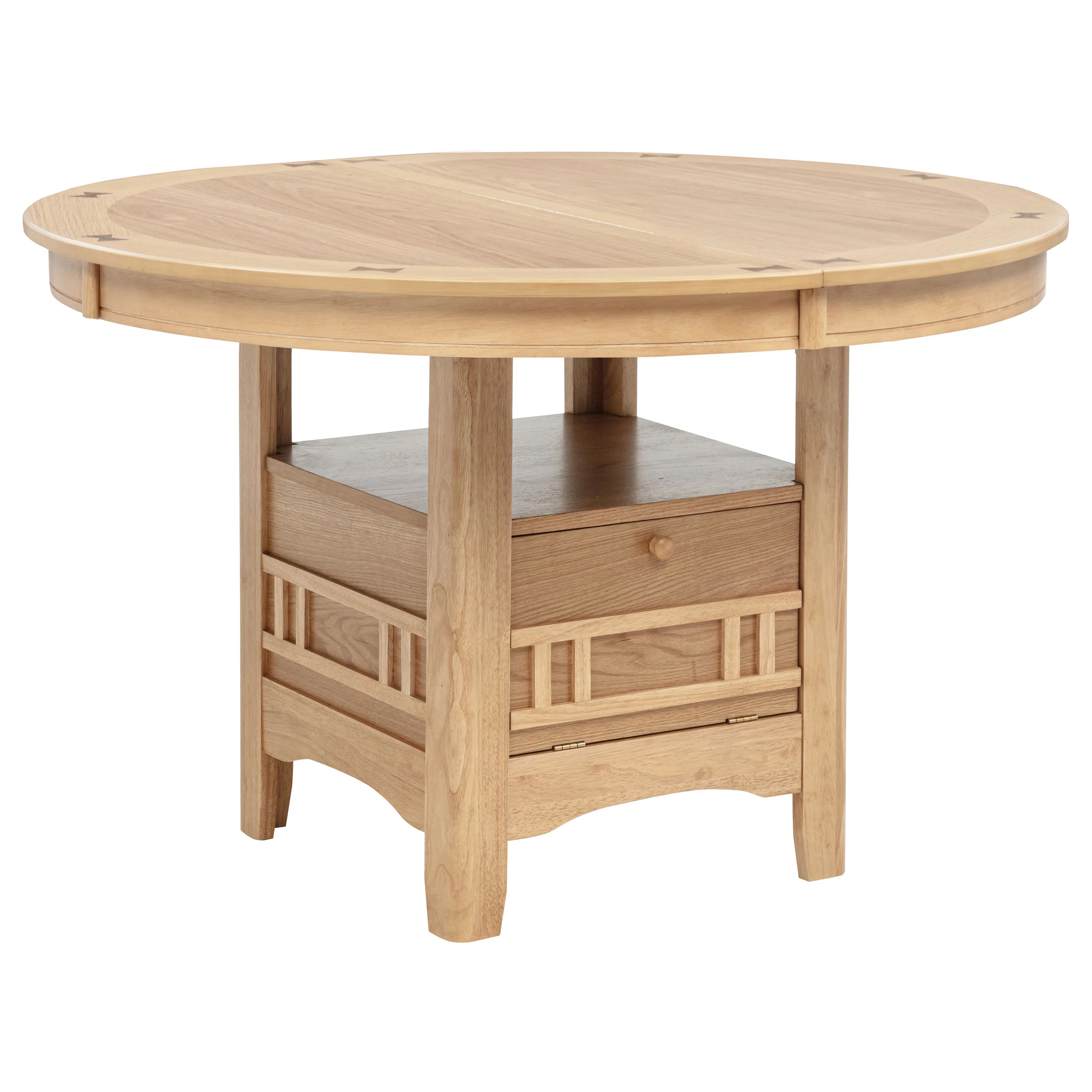 Lavon Light Oak Oval 60-inch Wood Extension Leaf Dining Table - Image 4