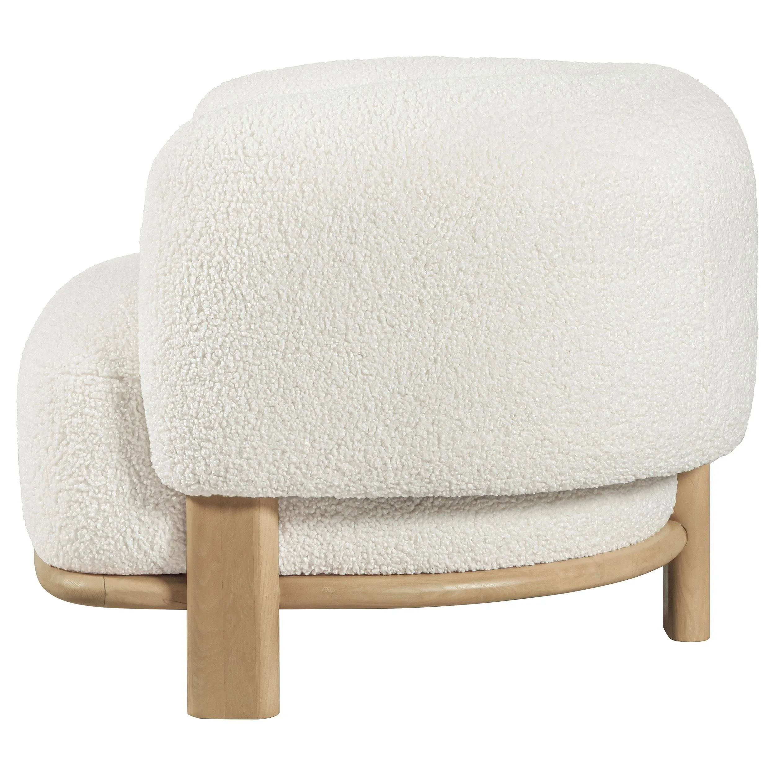 Lawler Ivory Upholstered Barrel Back Accent Chair - Image 5