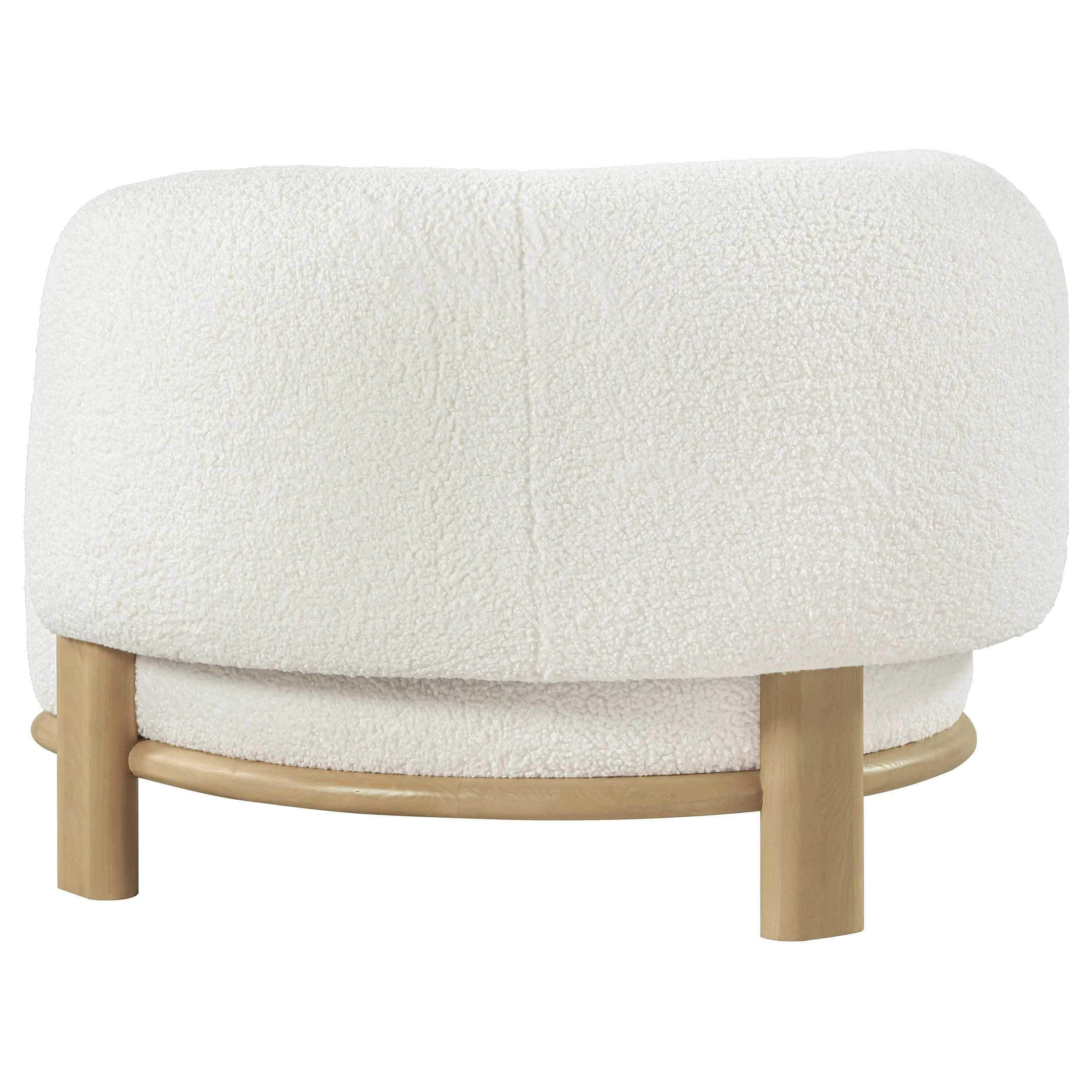 Lawler Ivory Upholstered Barrel Back Accent Chair - Image 6