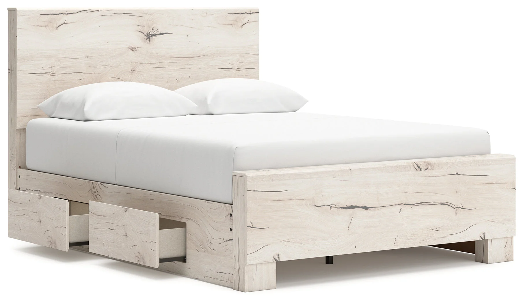Lawroy Light Natural Full Storage Platform Bed with 4 Drawers - Image 3