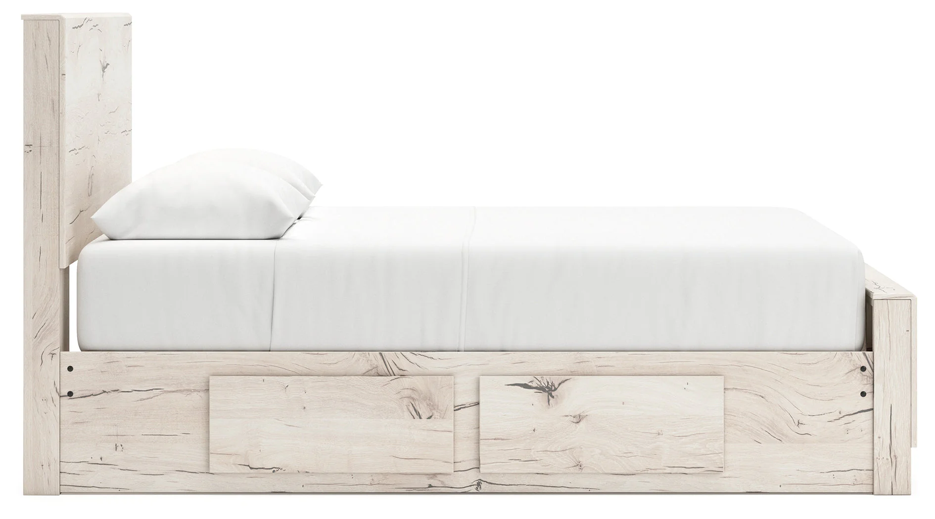Lawroy Light Natural Queen Storage Platform Bed with 2 Drawers - Image 6