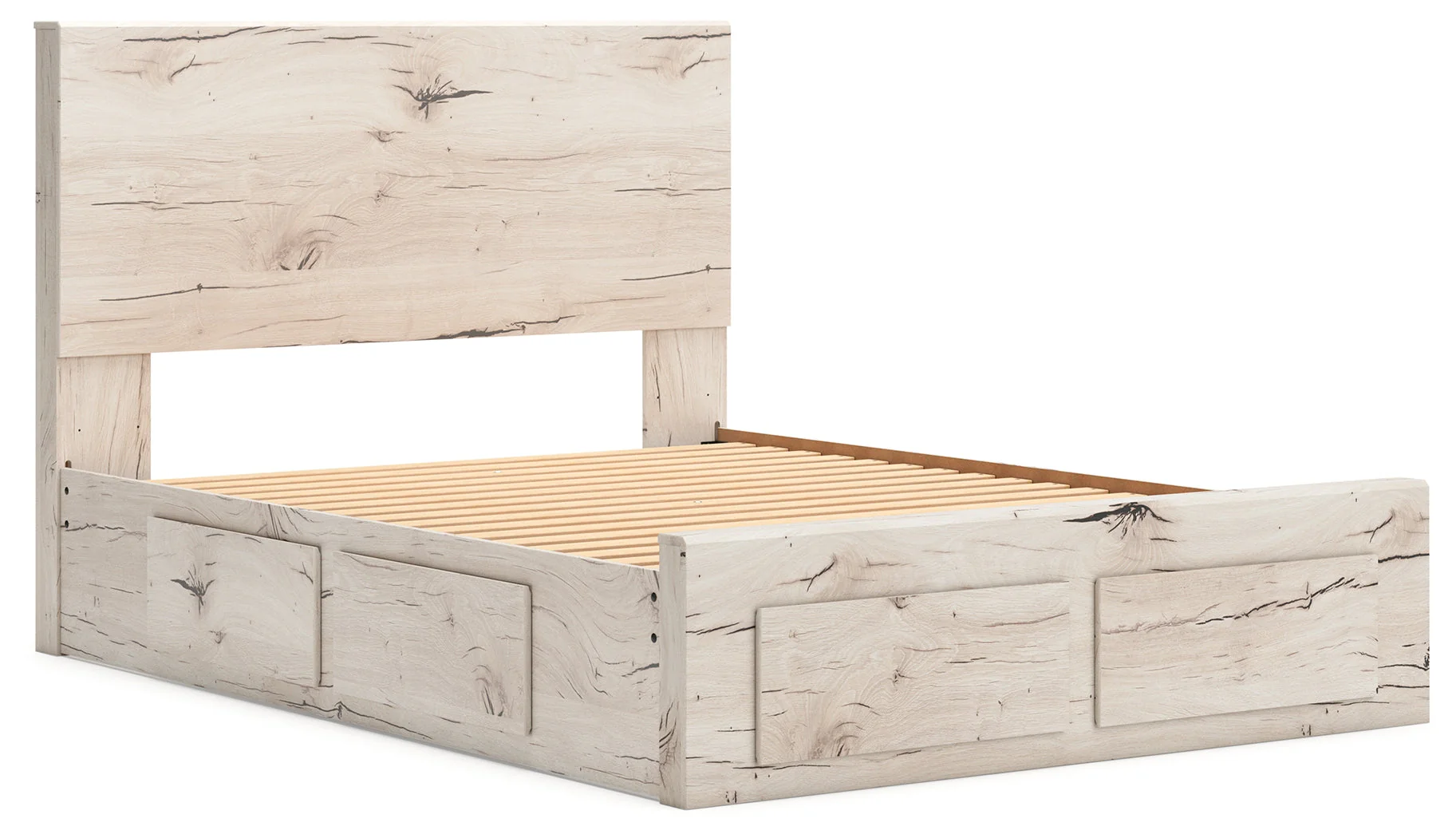 Lawroy Light Natural Queen Storage Platform Bed with 6 Drawers - Image 9