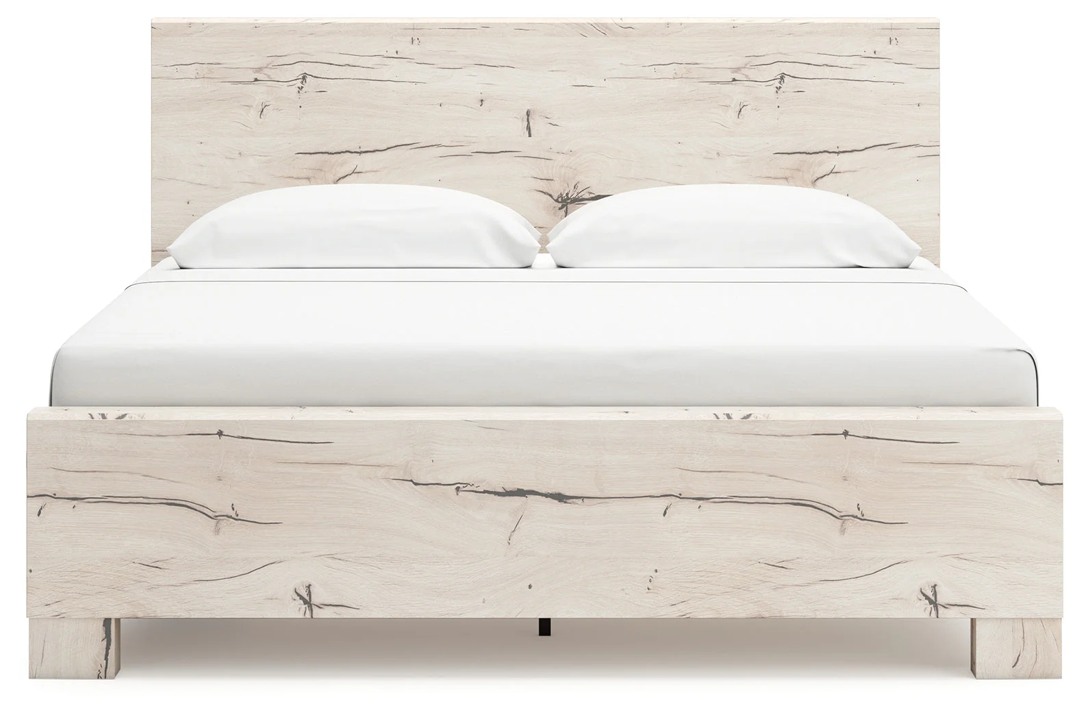 Lawroy Light Natural Storage Panel Bedroom Set with 2 One-Side Drawers - Image 5