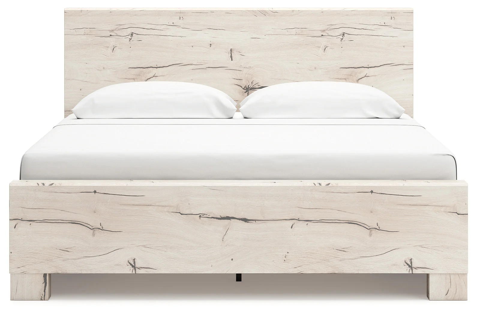 Lawroy Light Natural Storage Panel Bedroom Set with 4 Side Drawers - Image 5