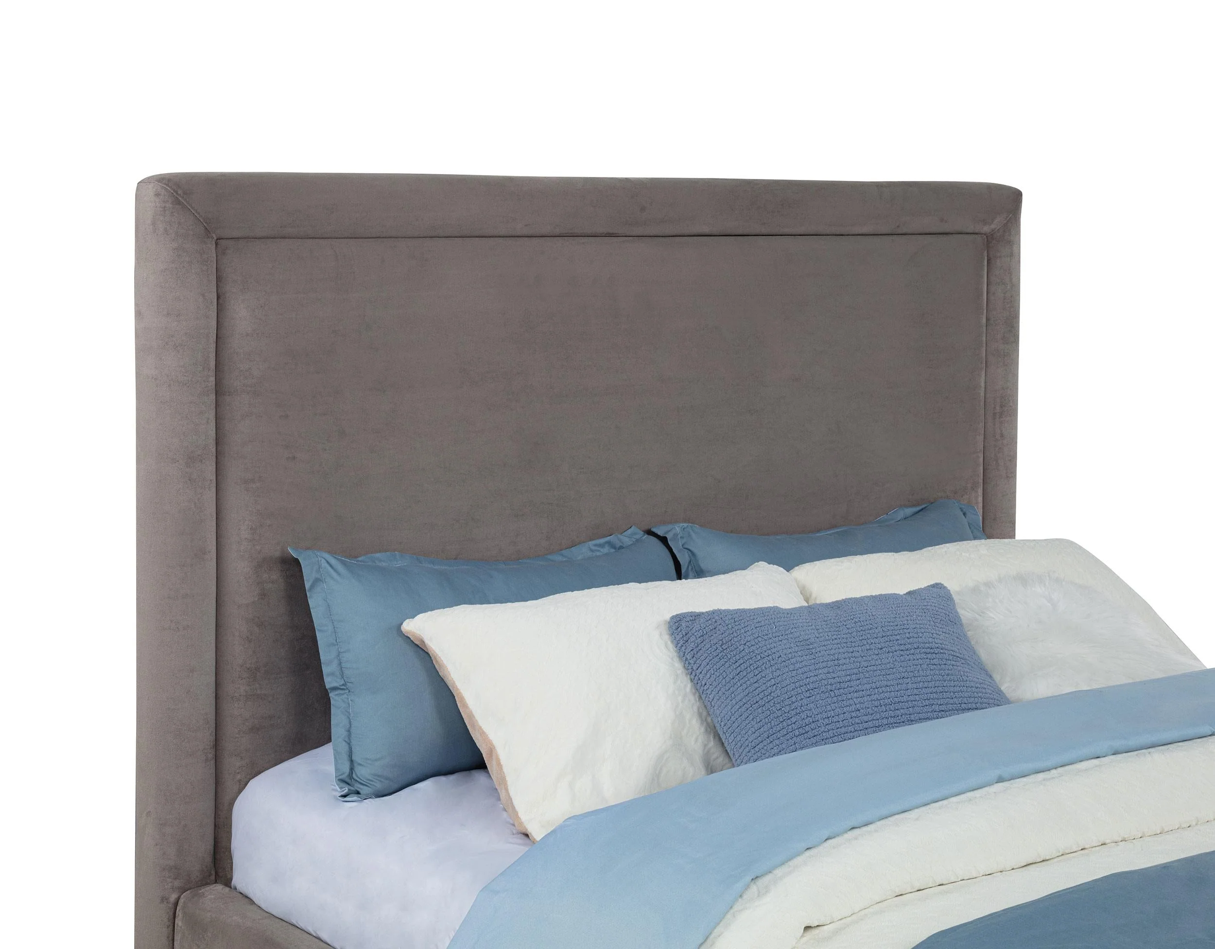 Lawson Mushroom 55-inch Upholstered Eastern King Platform Bed - Image 3