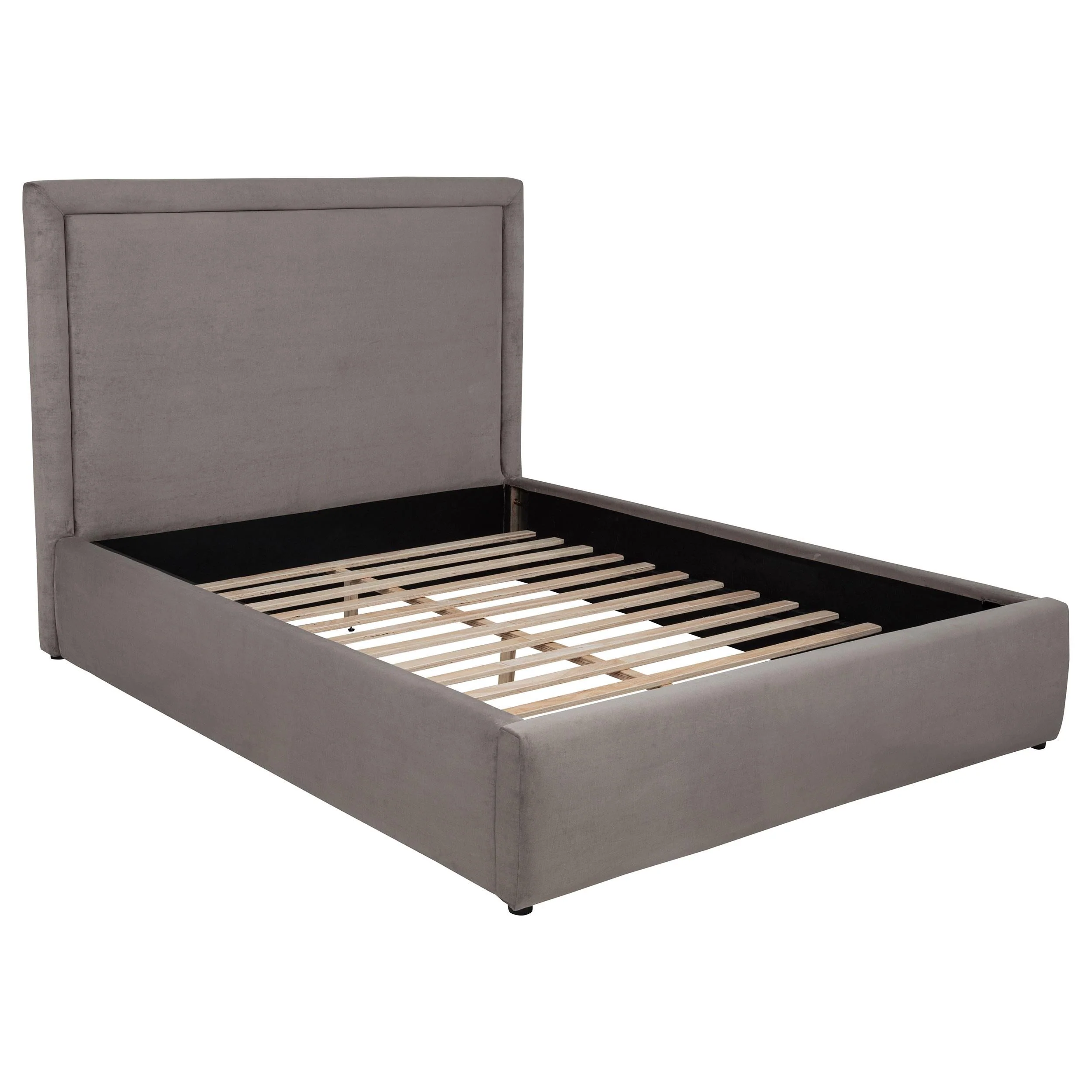 Lawson Mushroom 55-inch Upholstered Eastern King Platform Bed - Image 4