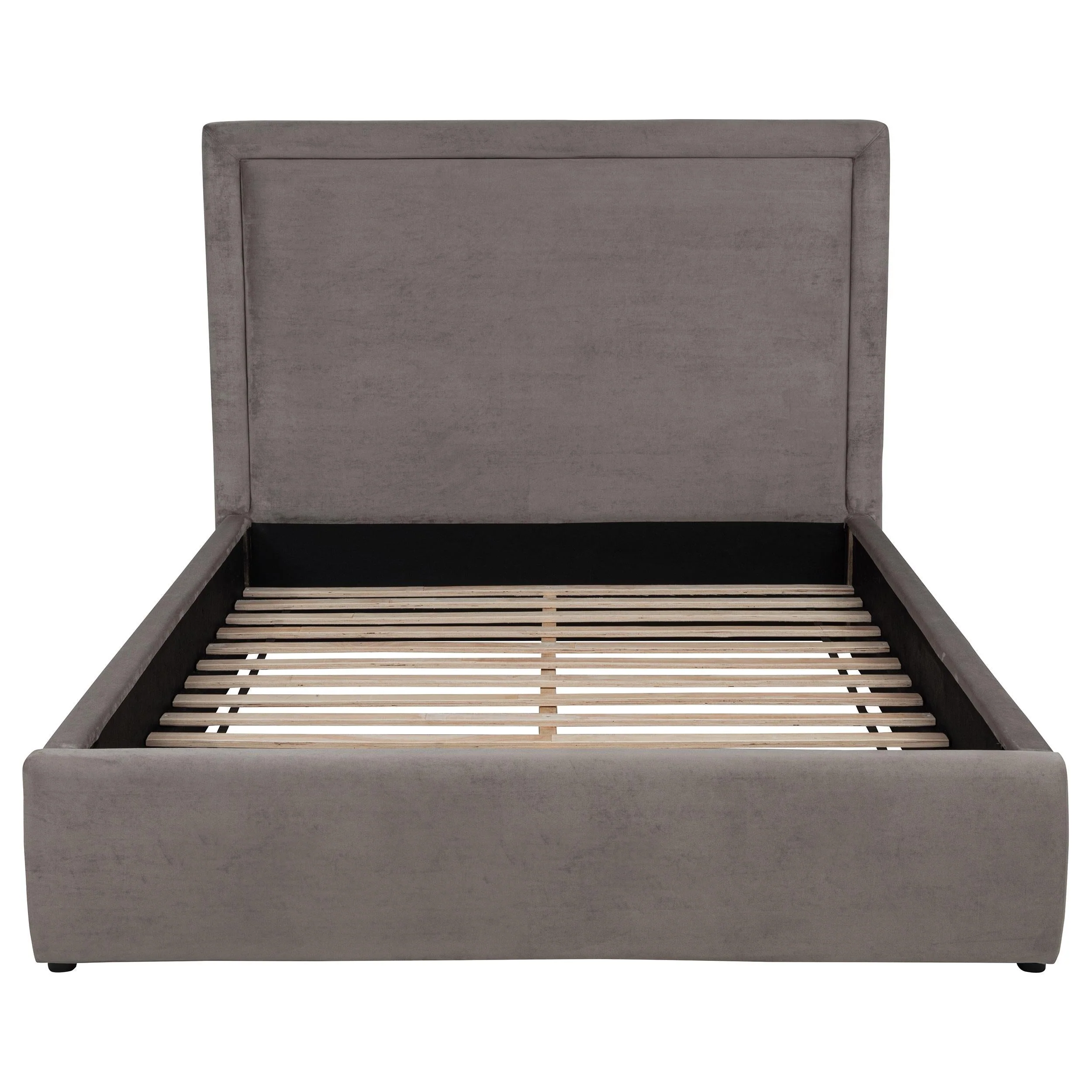 Lawson Mushroom 55-inch Upholstered Queen Platform Bed - Image 5