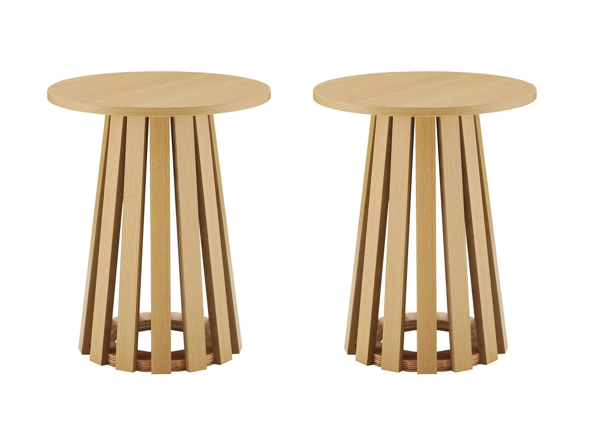 Layla End Table in Natural Oak (set of 2)