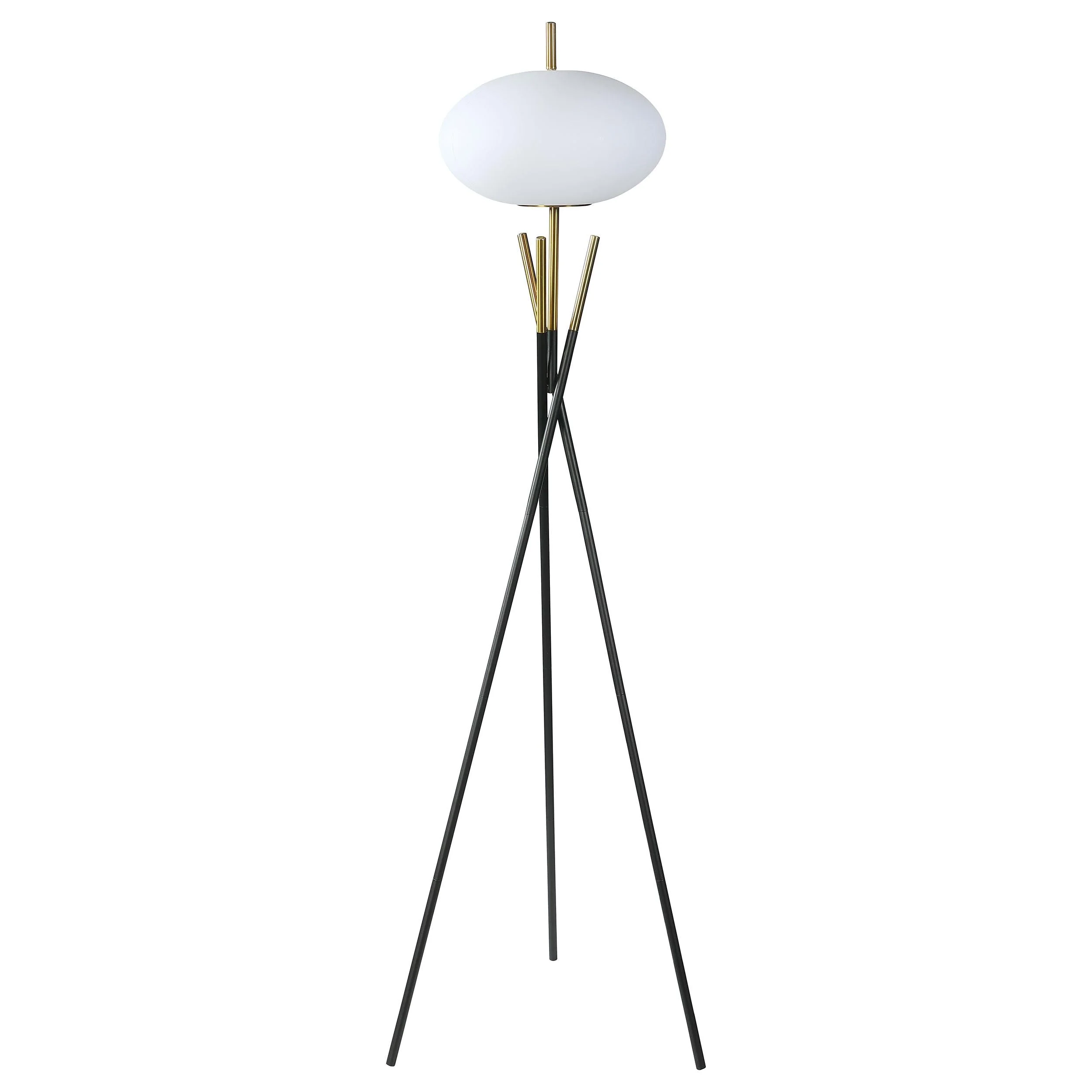 Layton White Orb Shade Tripod Floor Lamp - Image 4
