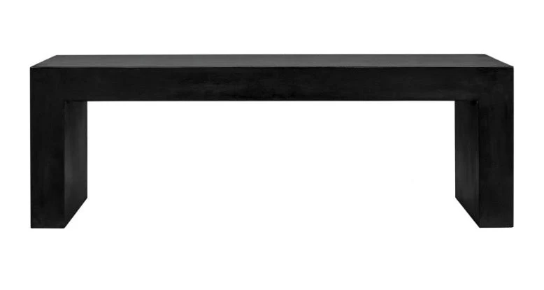 Lazarus Outdoor Bench Black