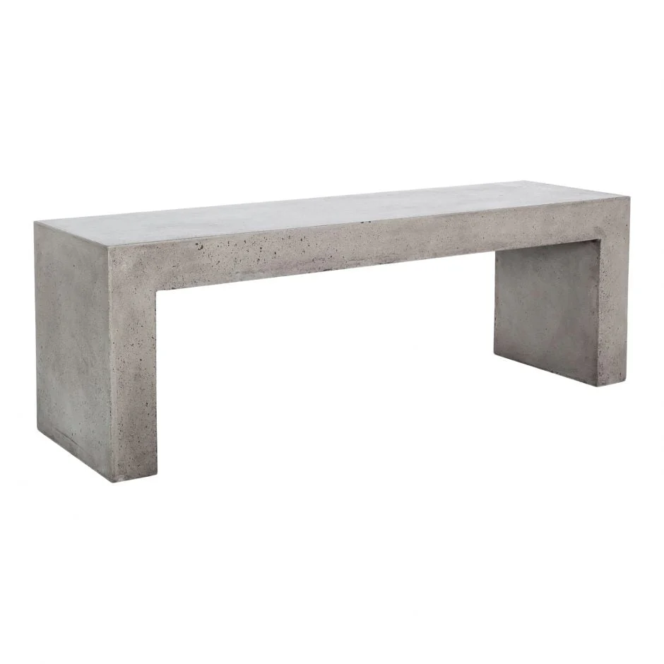 Lazarus Outdoor Bench Dark Grey - Image 3