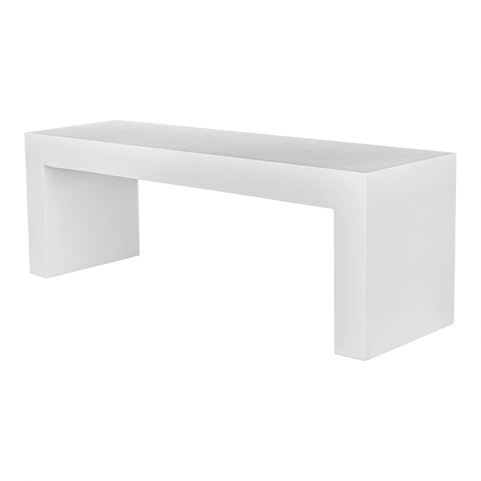Lazarus Outdoor Bench White - Image 4