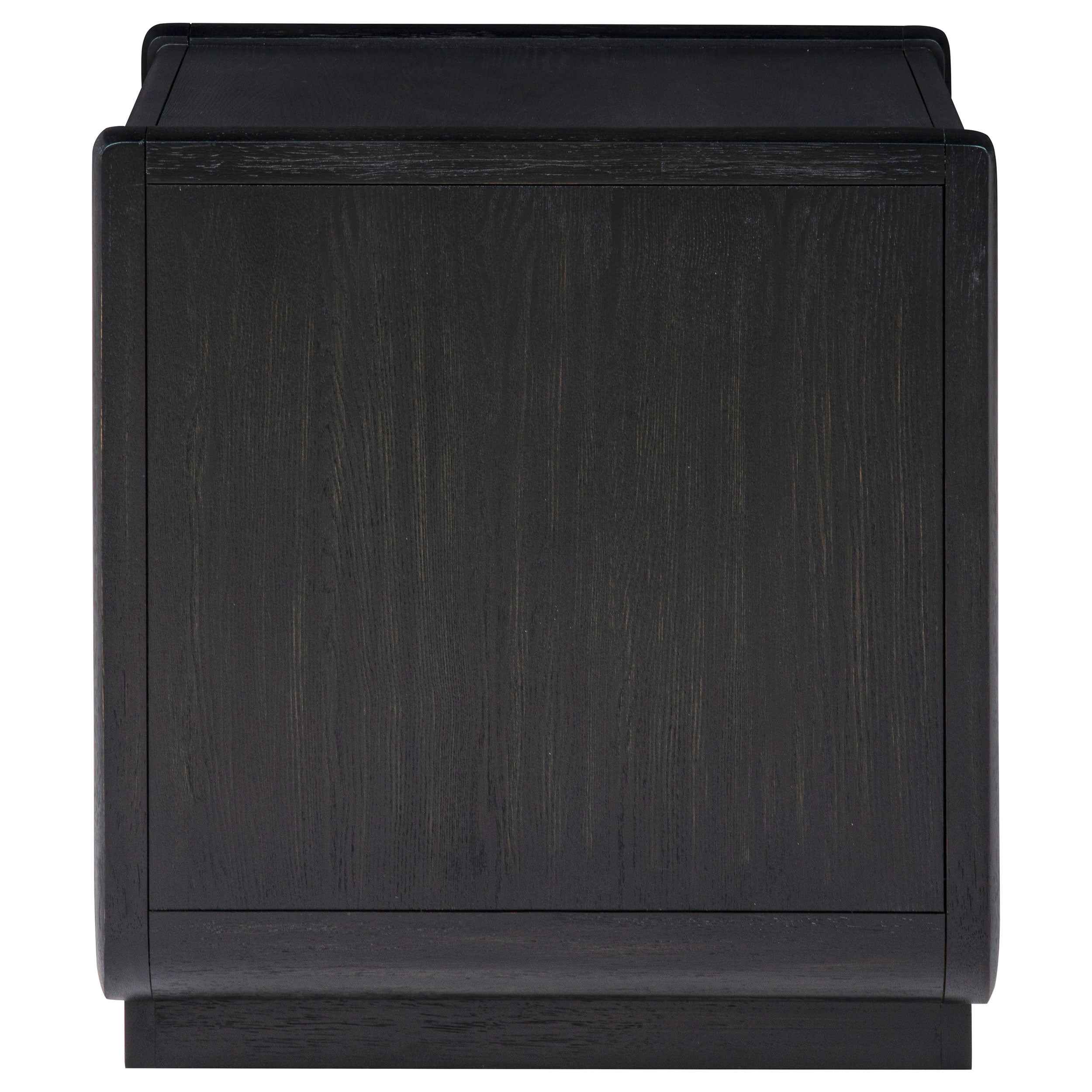 Leandro Burnished Black 1-drawer Wood Occasional Side End Table - Image 6