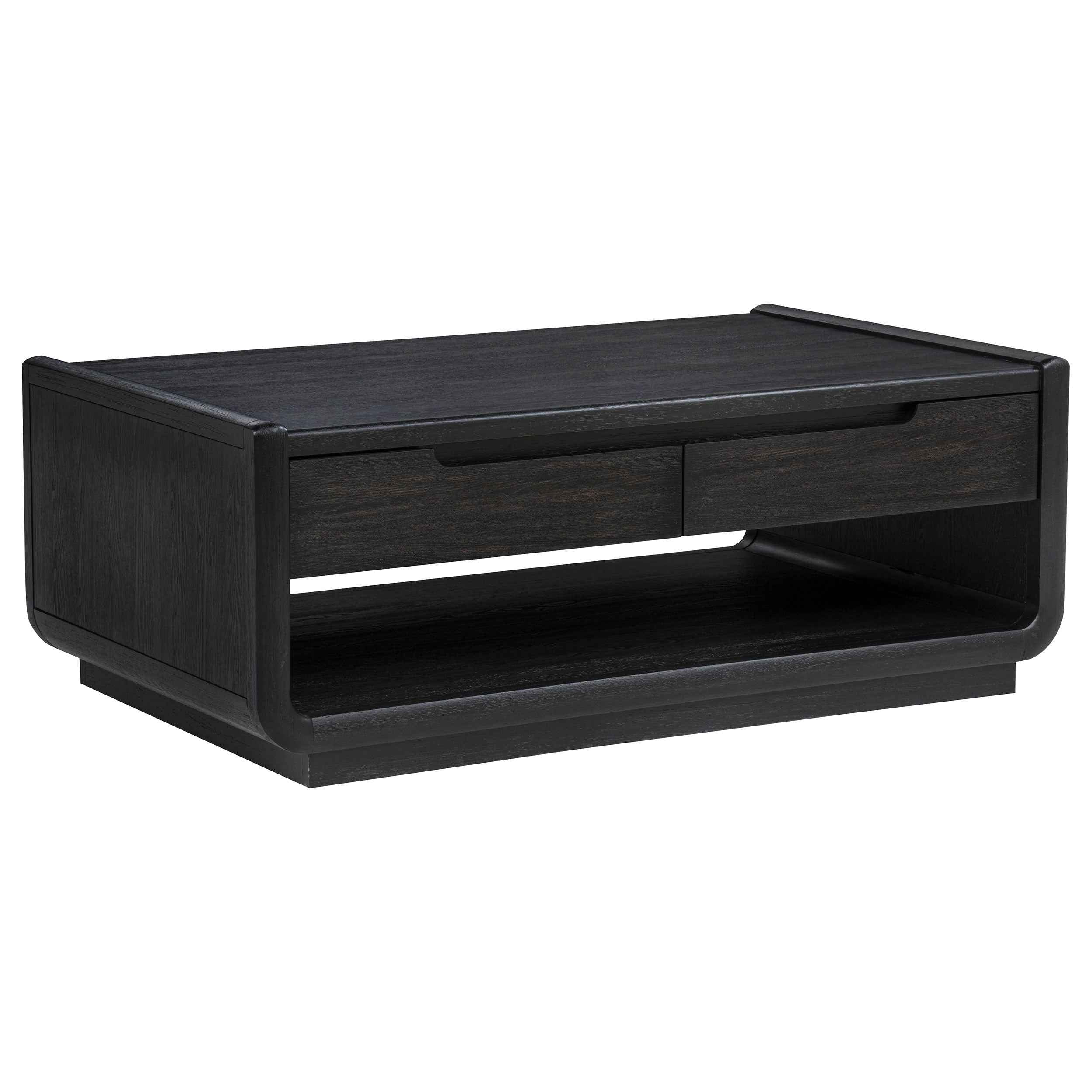 Leandro Burnished Black 2-piece Wood Coffee and End Table Set - Image 8