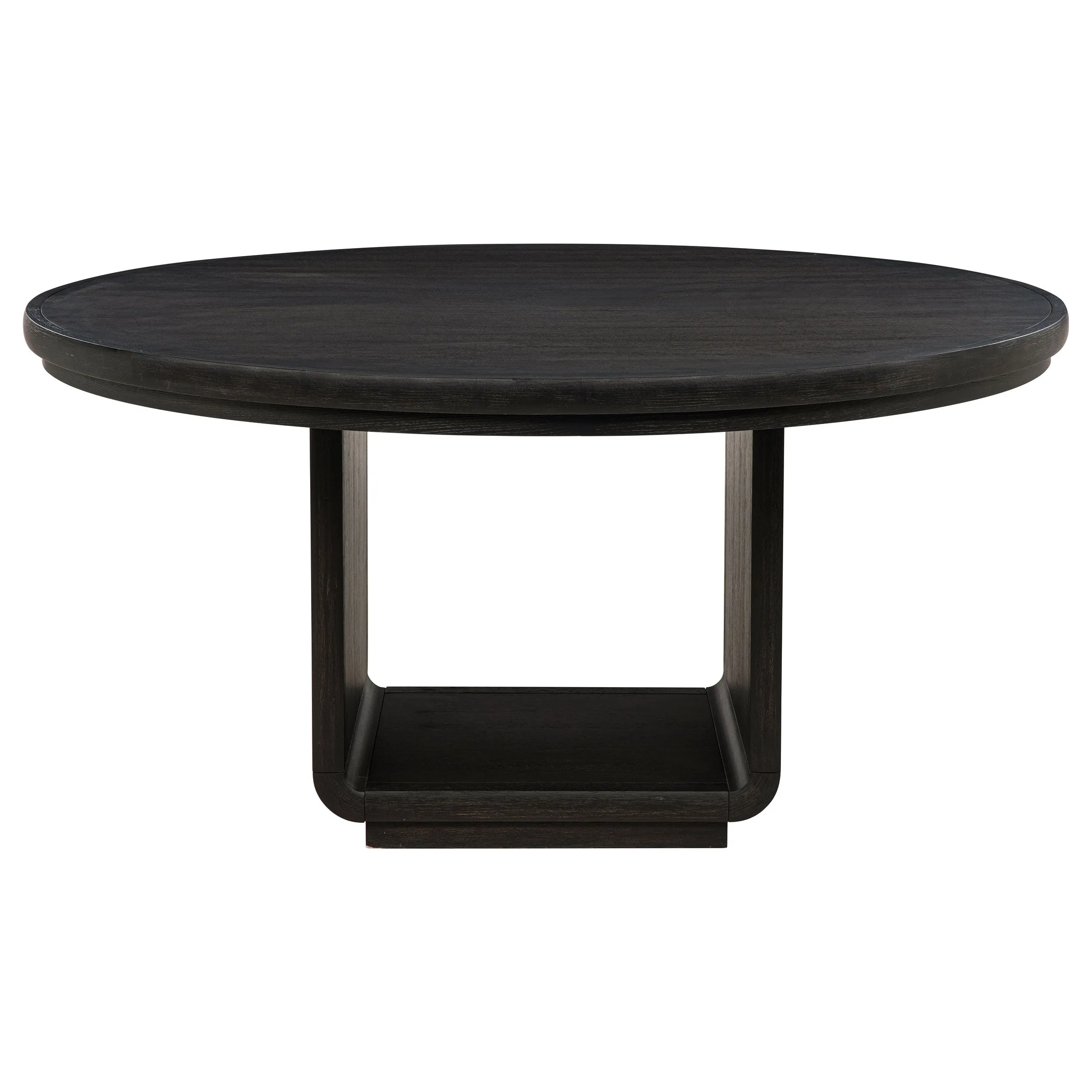 Leandro Burnished Black/Cream 7-piece Round Dining Table Set - Image 4