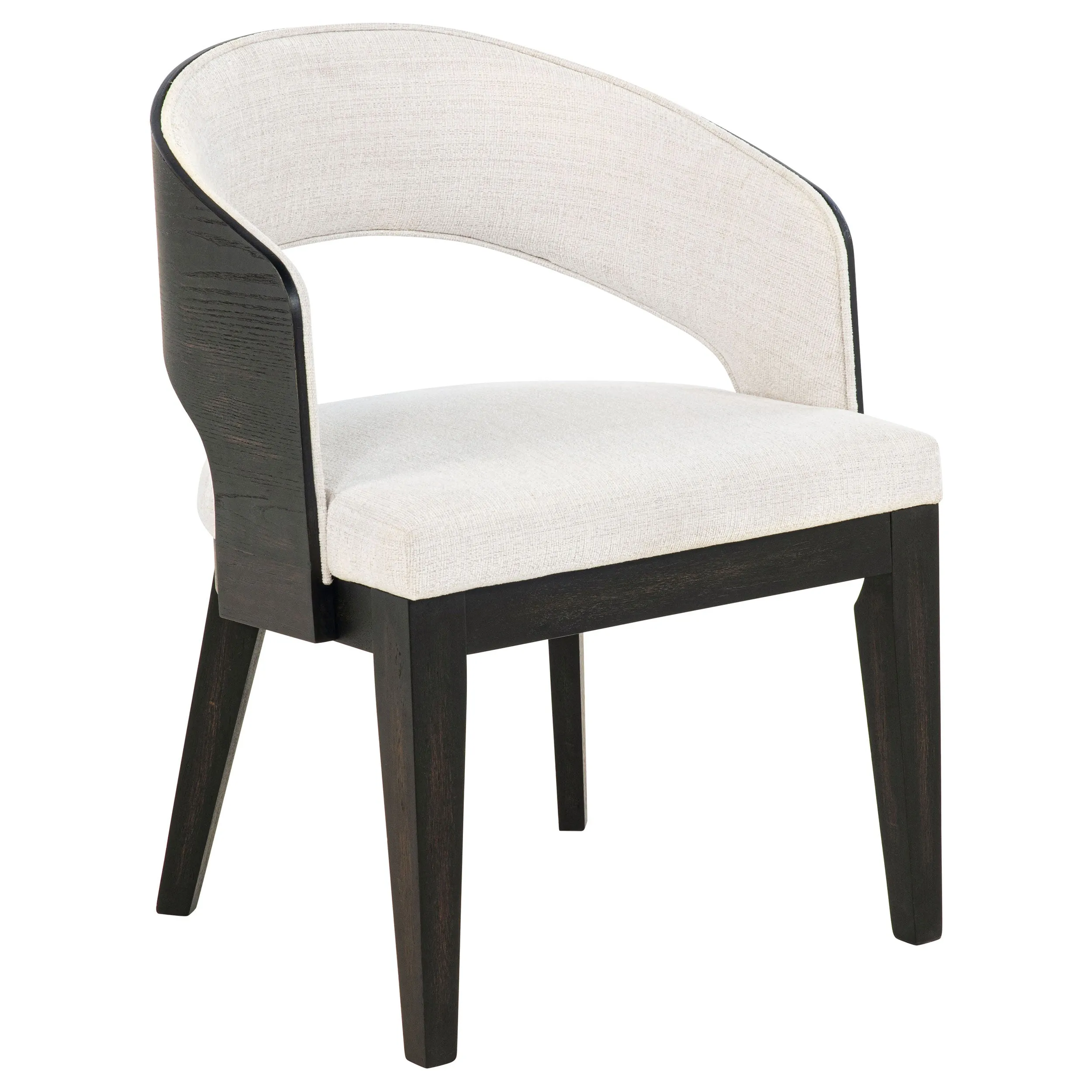 Leandro Burnished Black/Cream 7-piece Round Dining Table Set - Image 7
