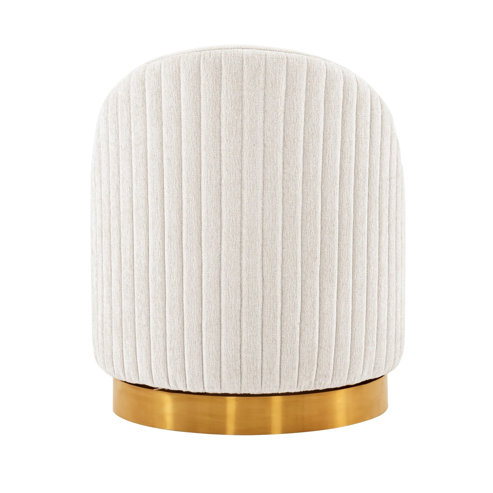 Leela Swivel Accent Chair in Cream - Image 8