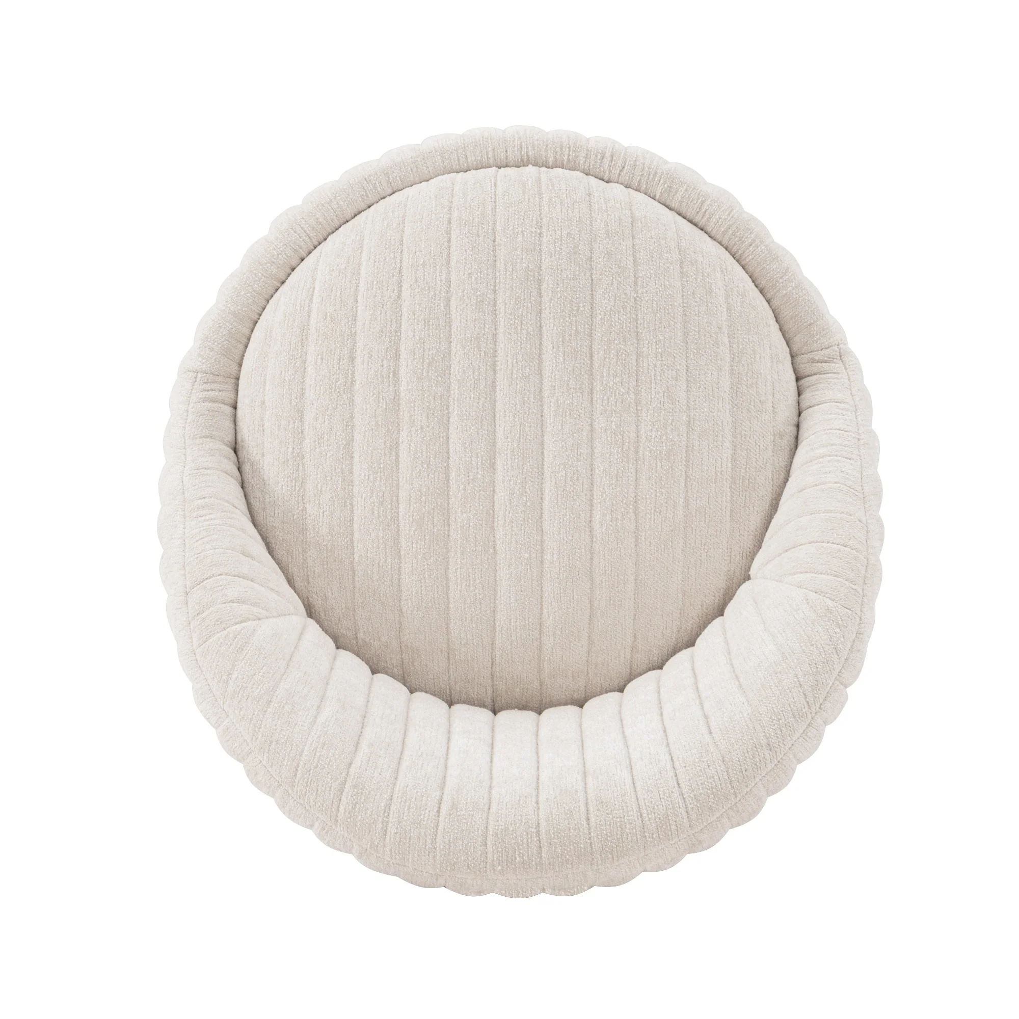 Leela Swivel Accent Chair in Cream (set of 2) - Image 8