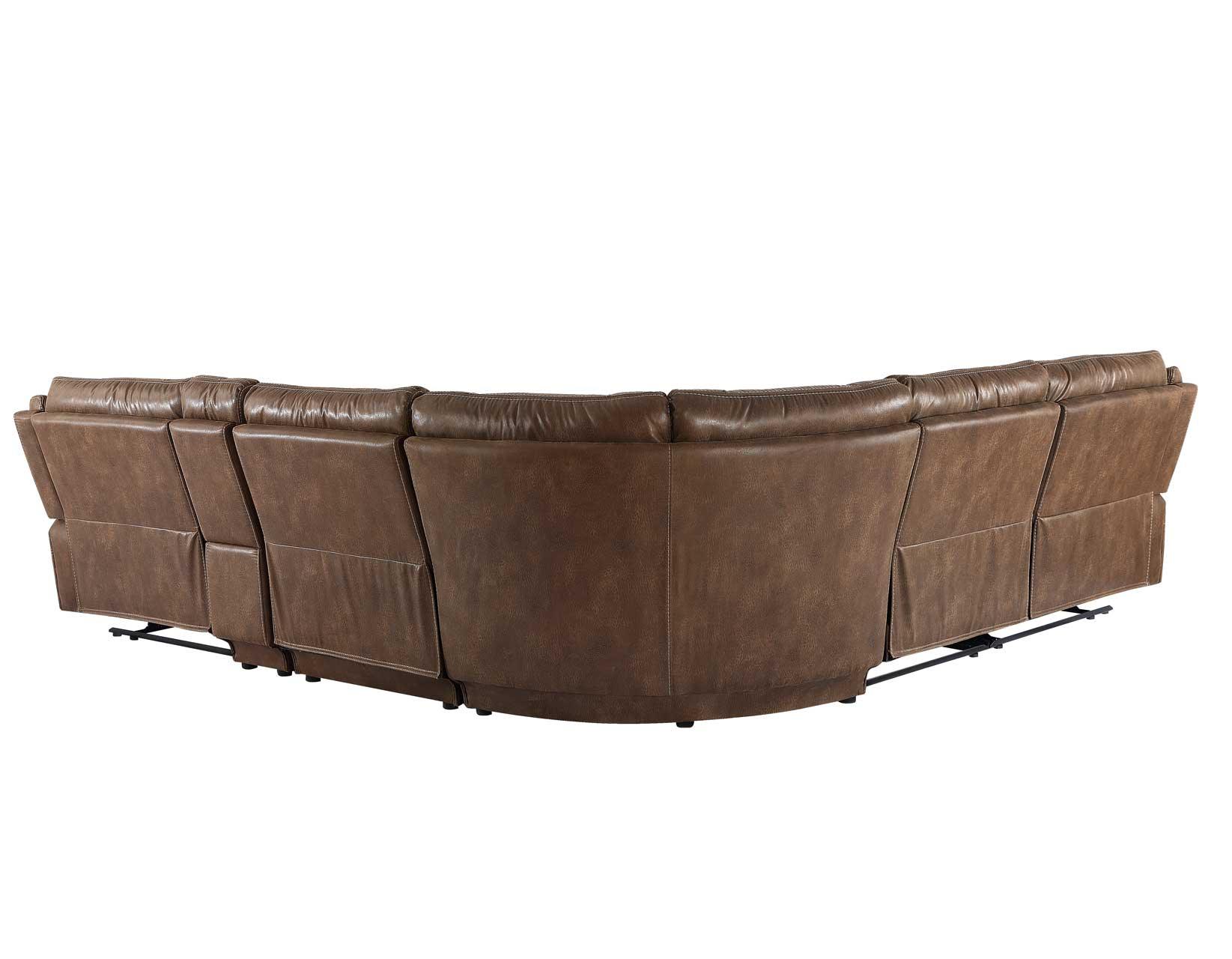 Lehi Warm Brindle 6-Piece Reclining Sectional - Image 6