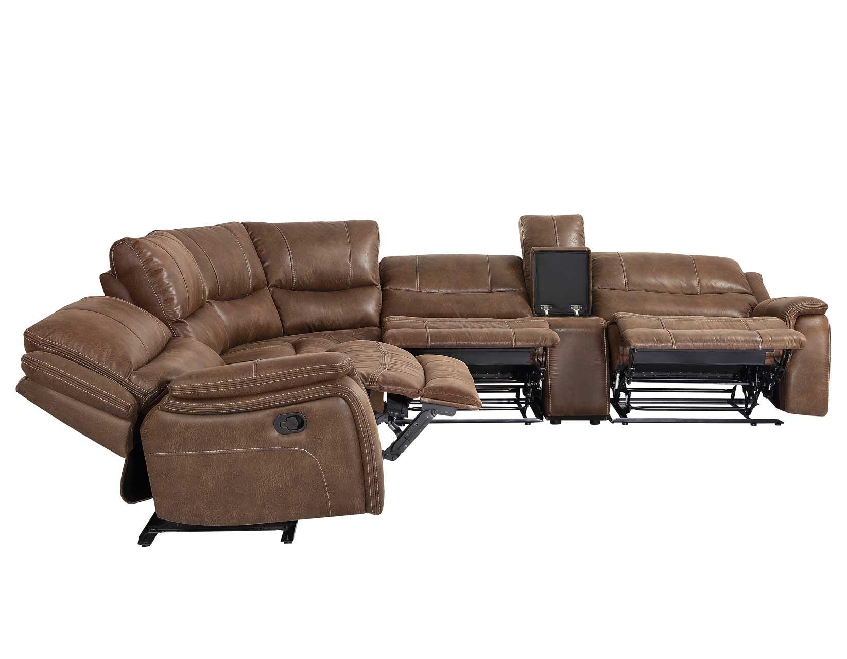 Lehi Warm Brindle 6-Piece Reclining Sectional - Image 7