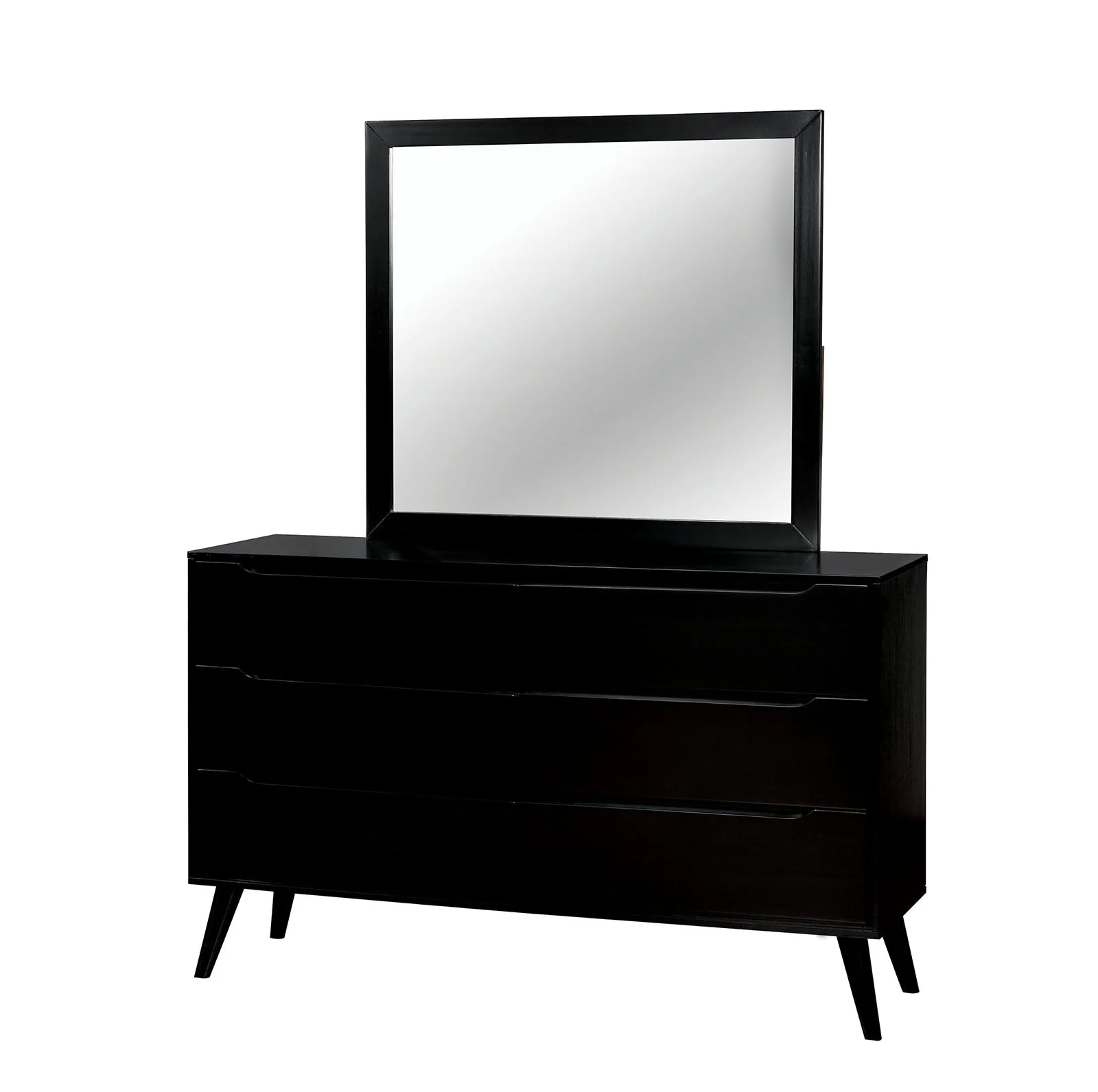 Lennart Black Rectangular Mirror - Image 2