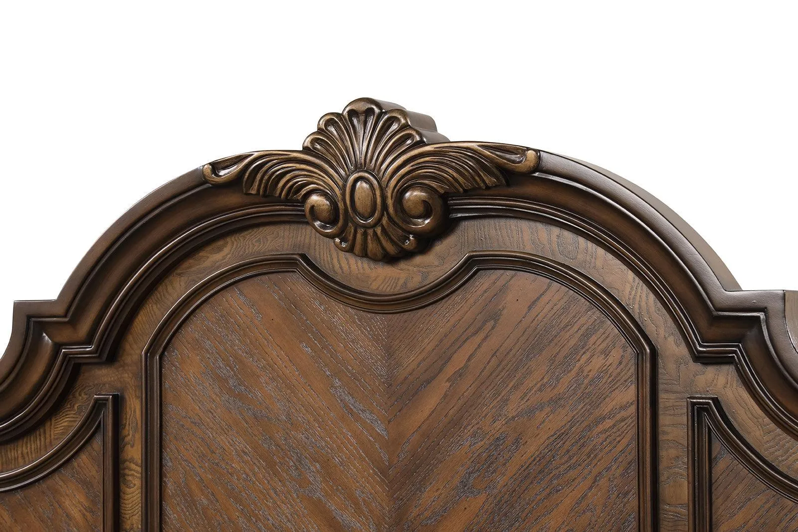 Leovanni Dark Brown Bombay King Bed - Image 3