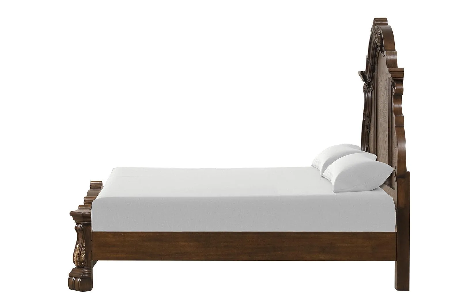 Leovanni Dark Brown Bombay King Bed - Image 6