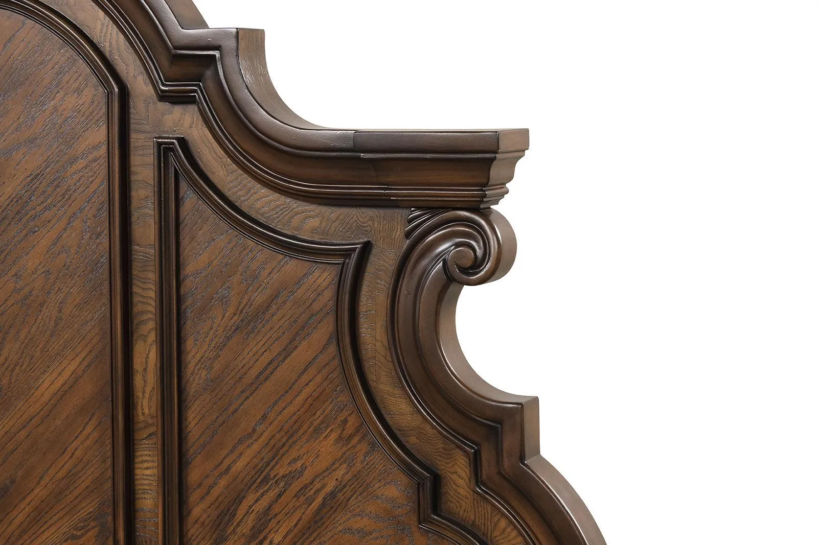 Leovanni Dark Brown Bombay Queen Bed - Image 5