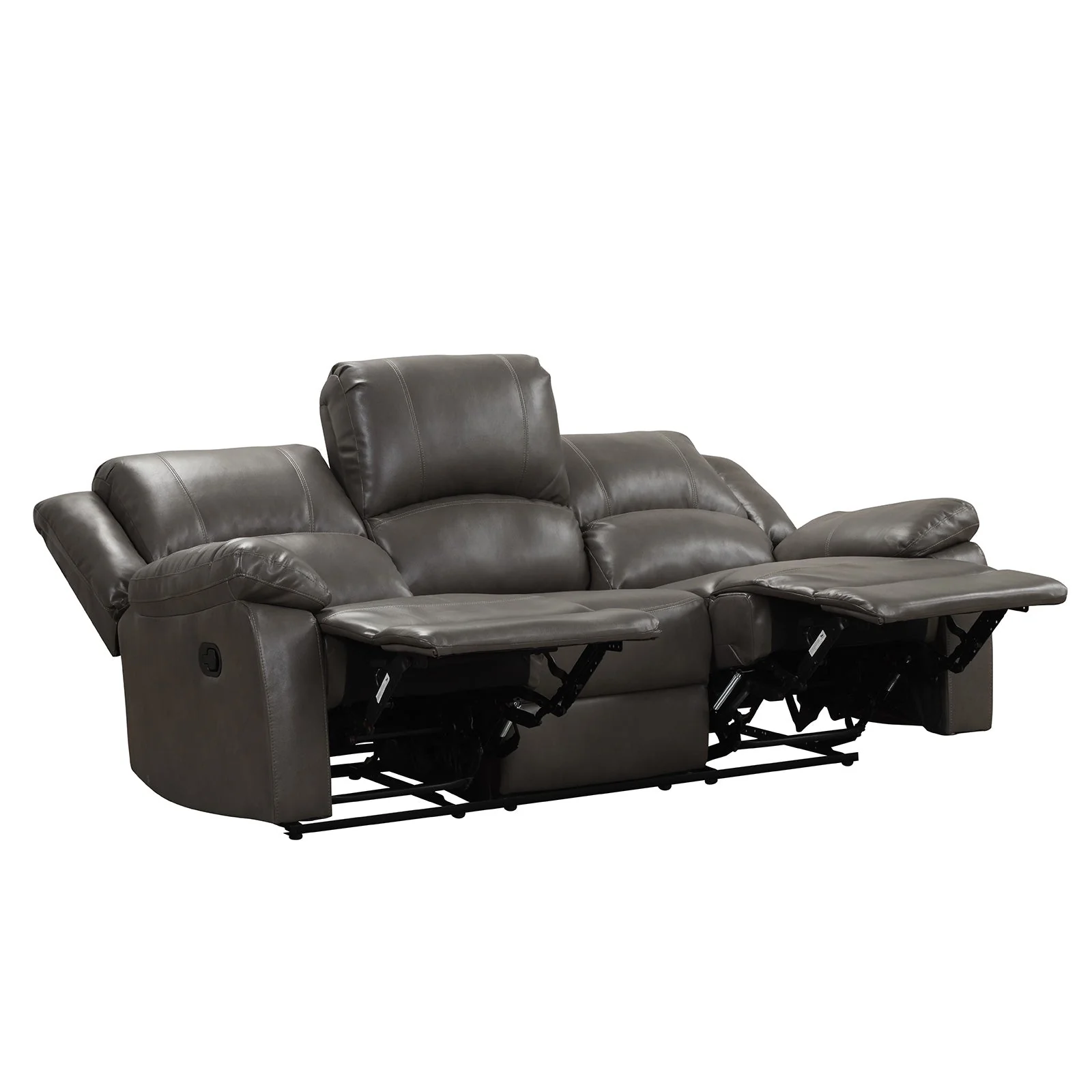 Letha Gray PU Leather Sofa & Loveseat - Image 7
