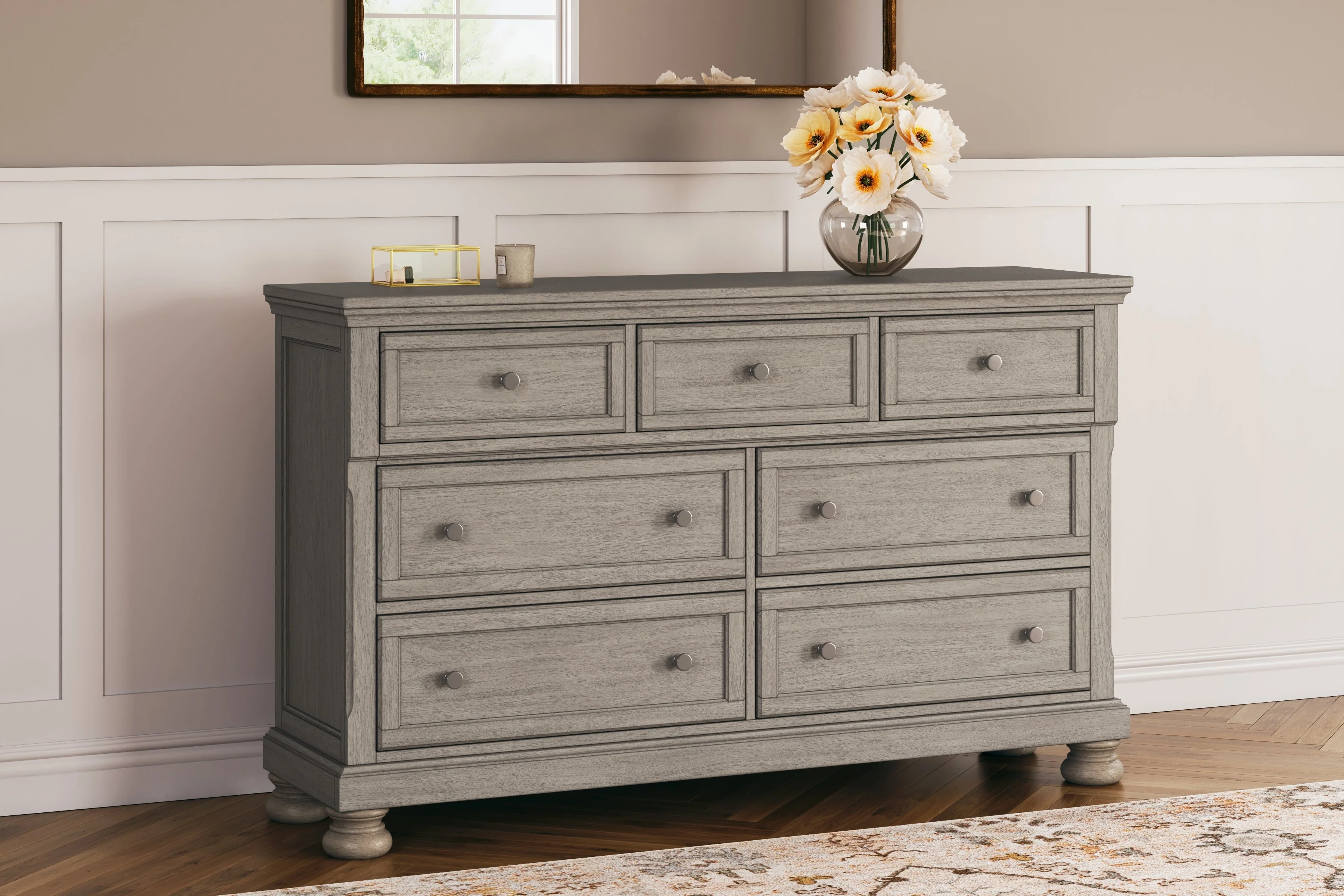 Lettner Light Gray Panel Bedroom Set - Image 17
