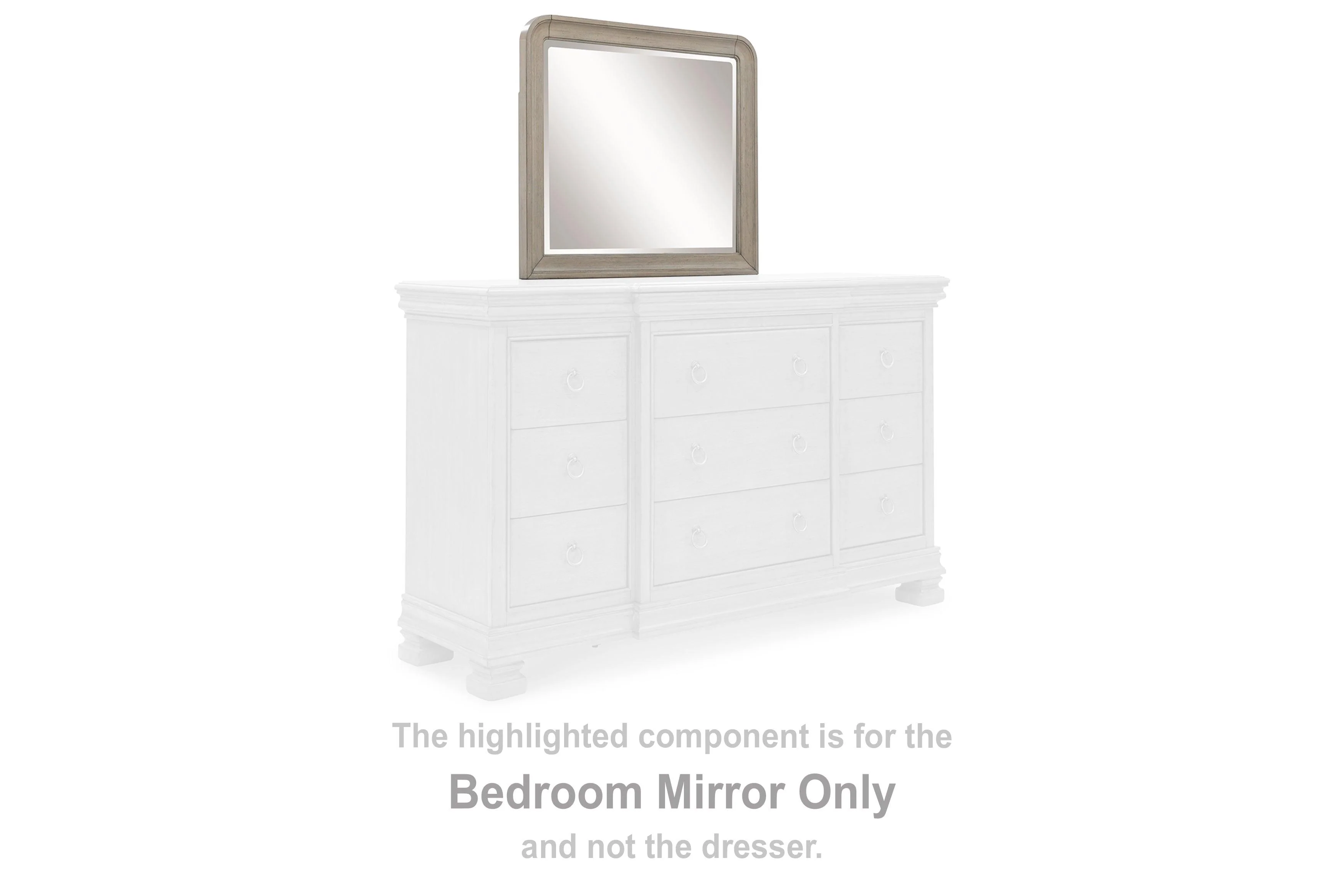 Lexorne Gray Bedroom Mirror - Image 3