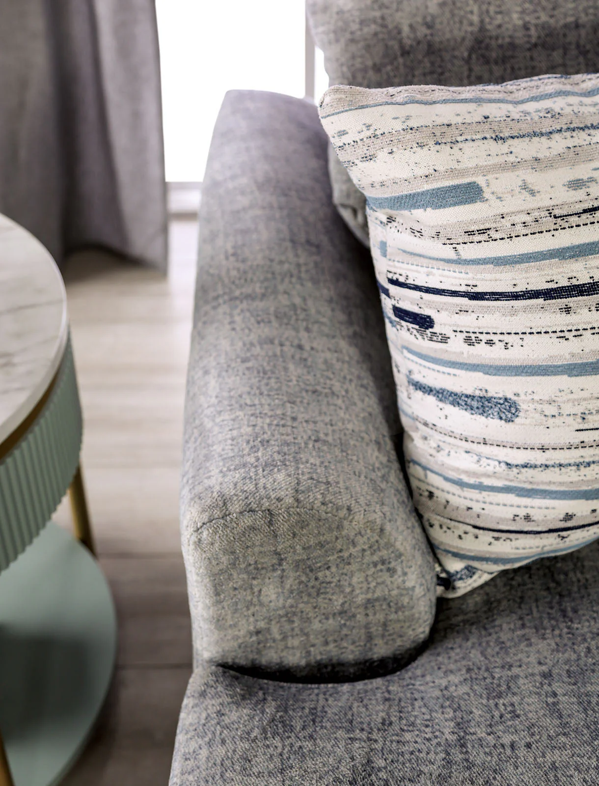 Leytonstone Gray Sofa & Loveseat - Image 8