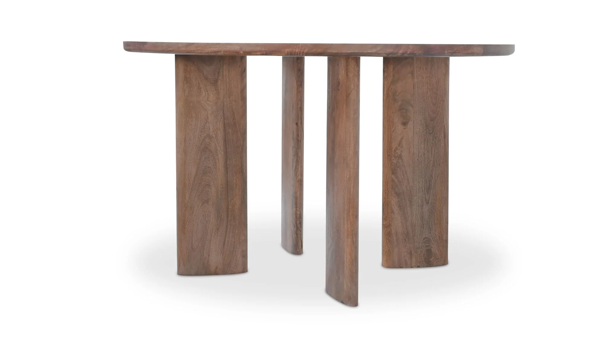Lia Round Dining Table Dark Brown - Image 2