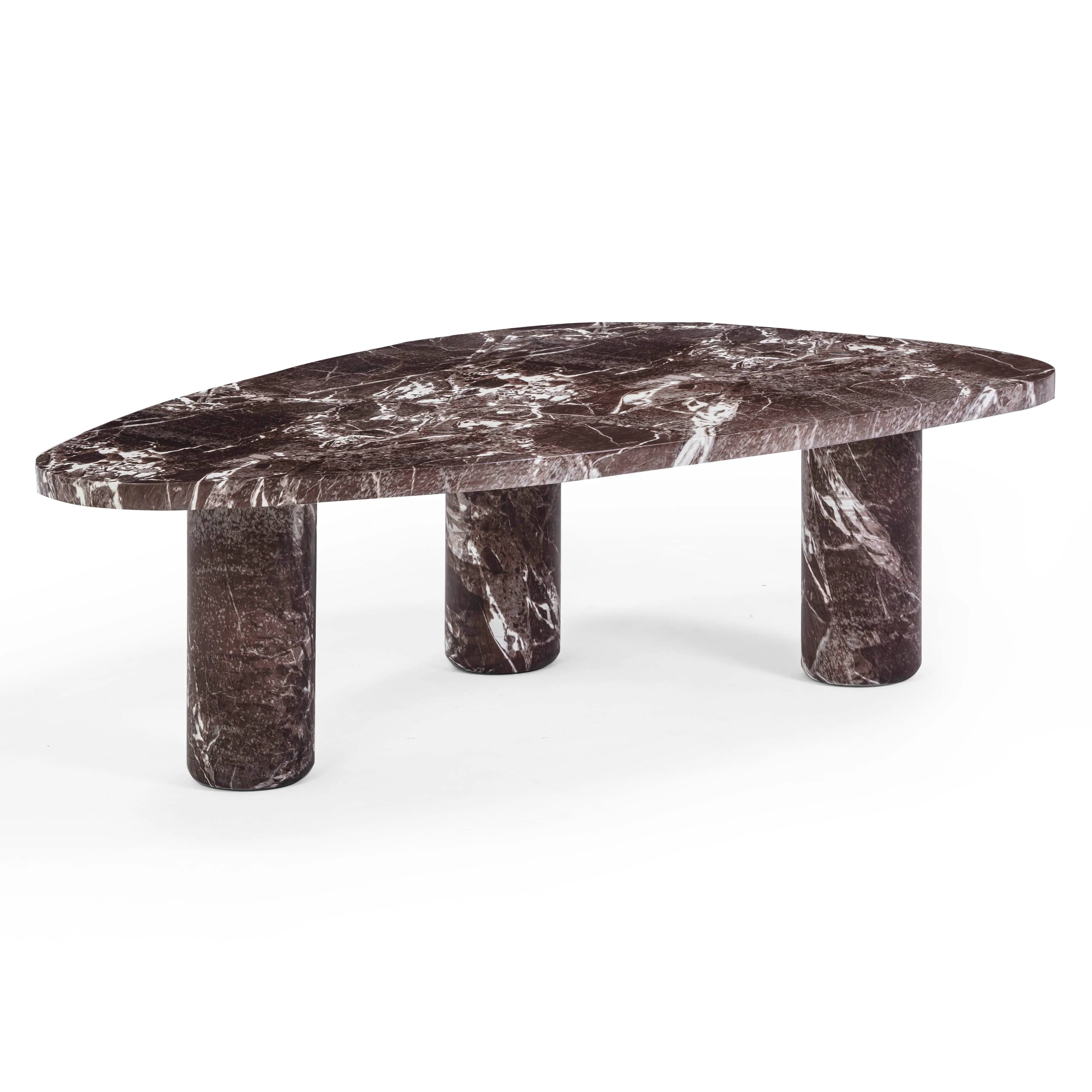 Libby Faux Red Levanto Marble Indoor/Outdoor Coffee Table (36"-48") - Image 10