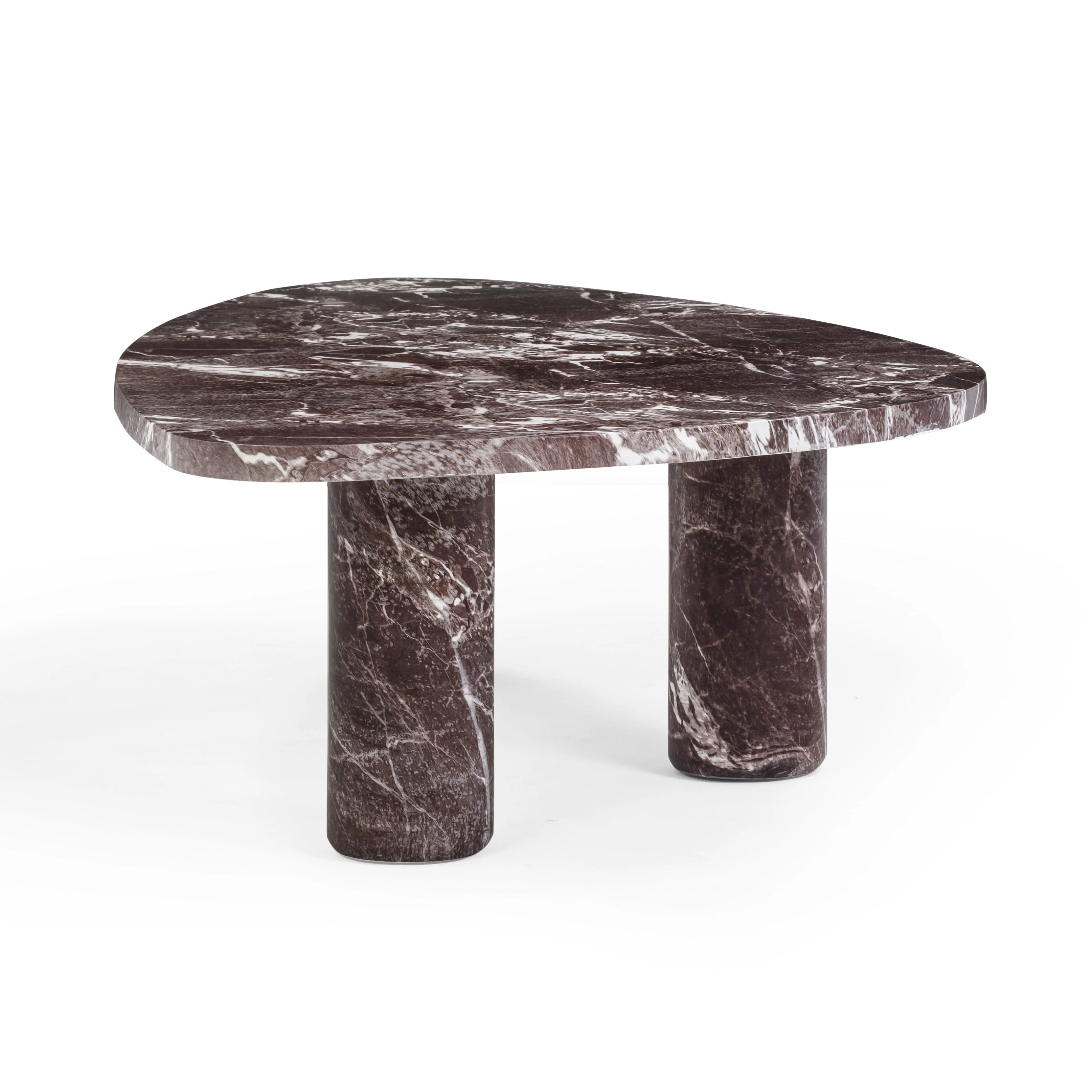 Libby Faux Red Levanto Marble Indoor/Outdoor Coffee Table (36"-48") - Image 12