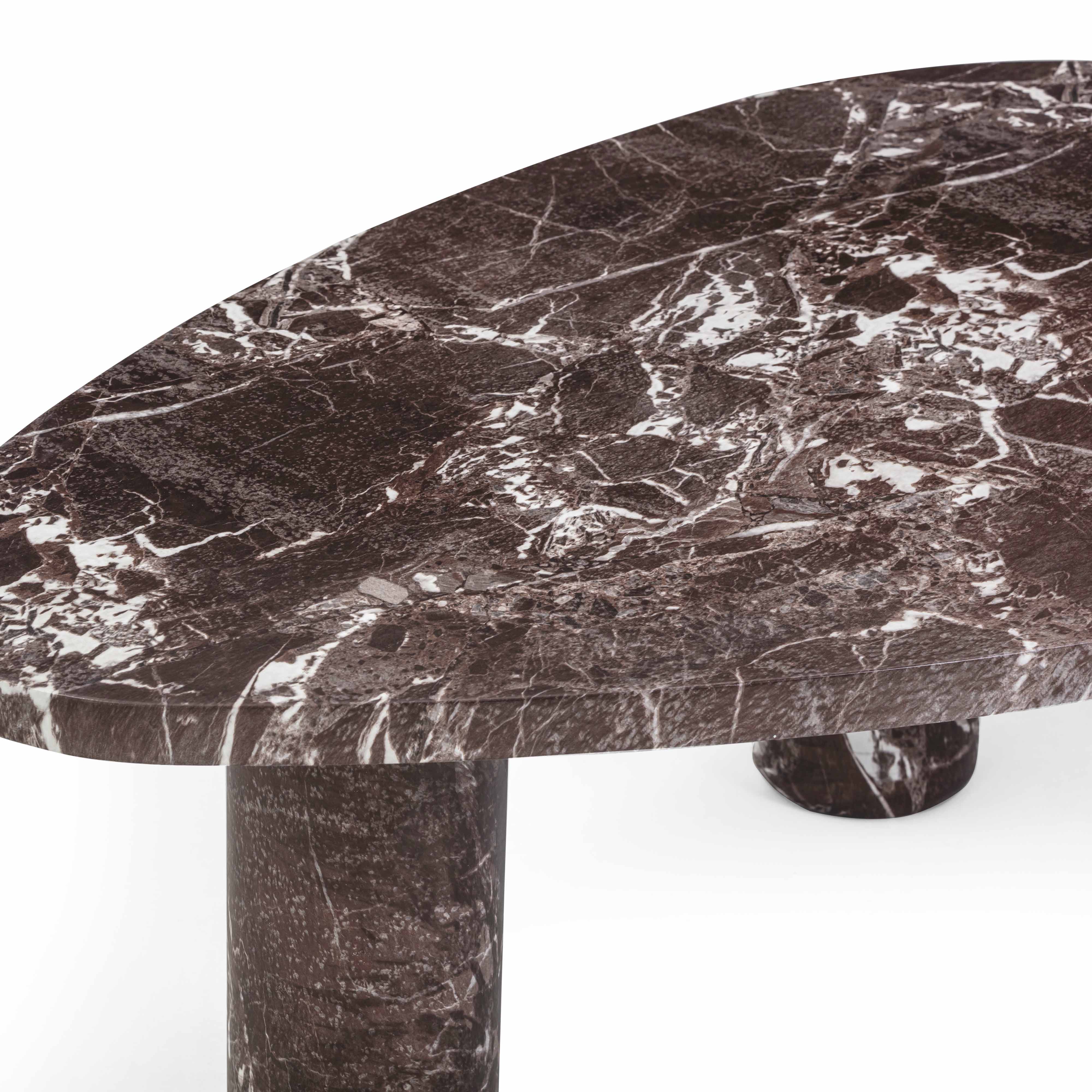 Libby Faux Red Levanto Marble Indoor/Outdoor Coffee Table (36"-48") - Image 13