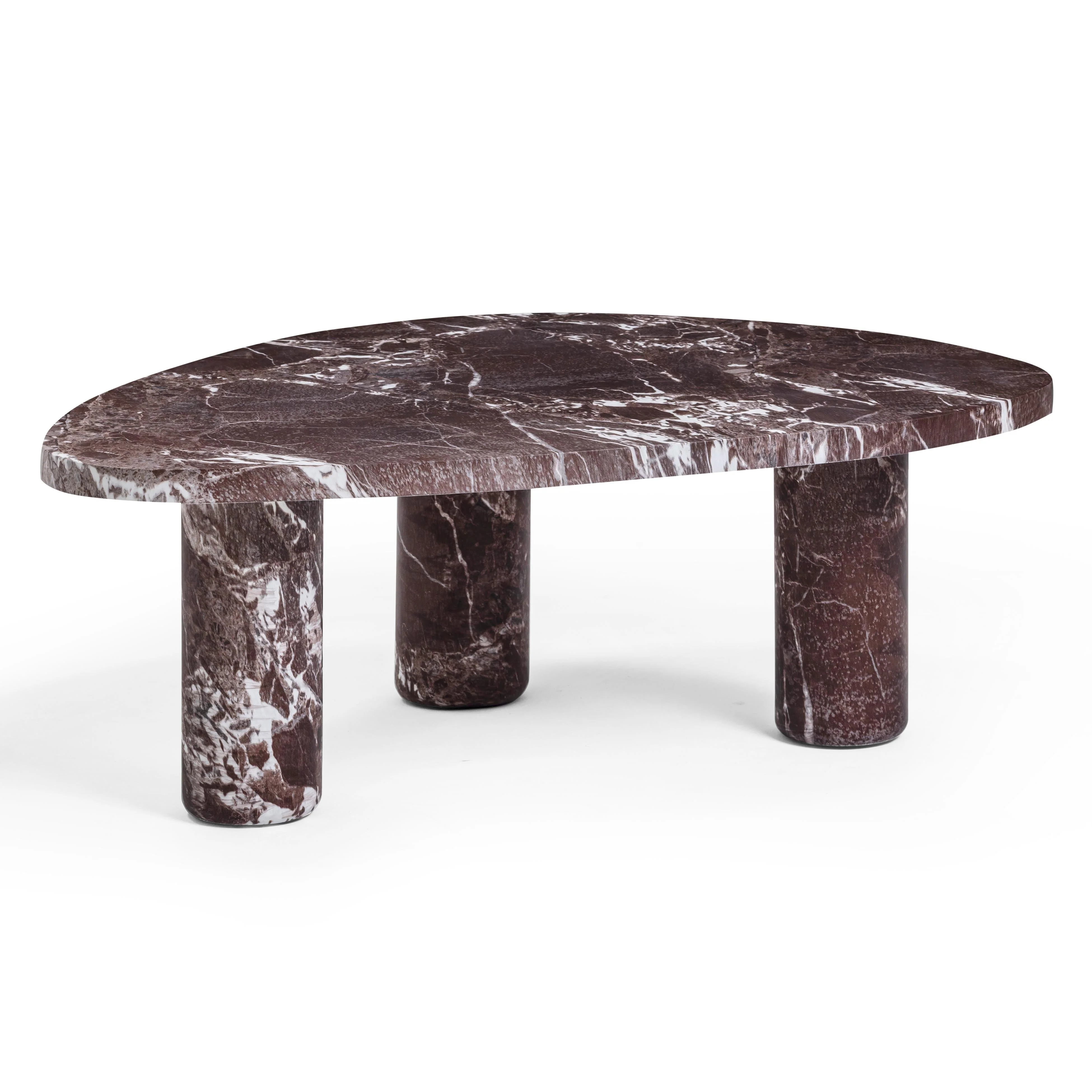 Libby Faux Red Levanto Marble Indoor/Outdoor Coffee Table (36"-48") - Image 2