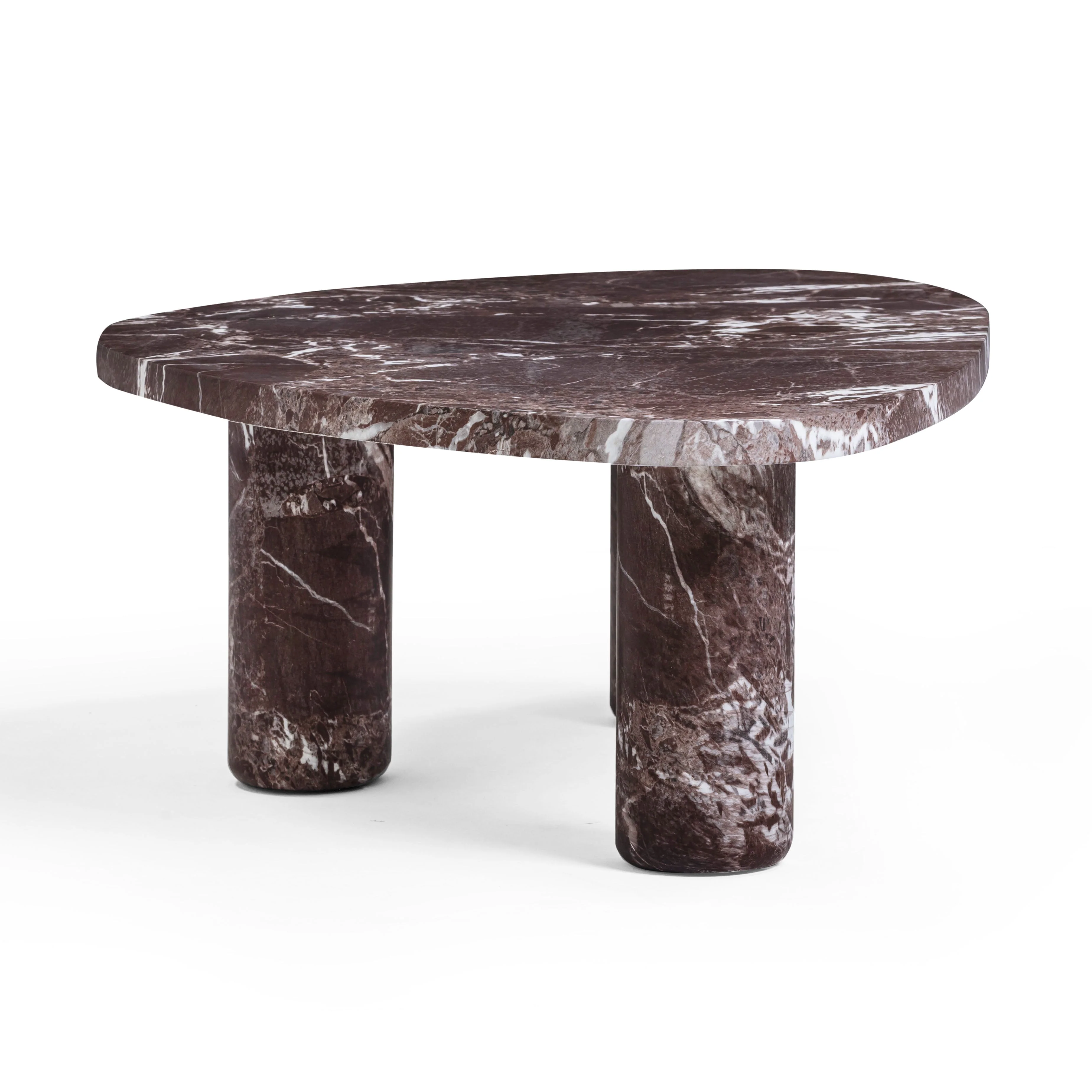 Libby Faux Red Levanto Marble Indoor/Outdoor Coffee Table (36"-48") - Image 4