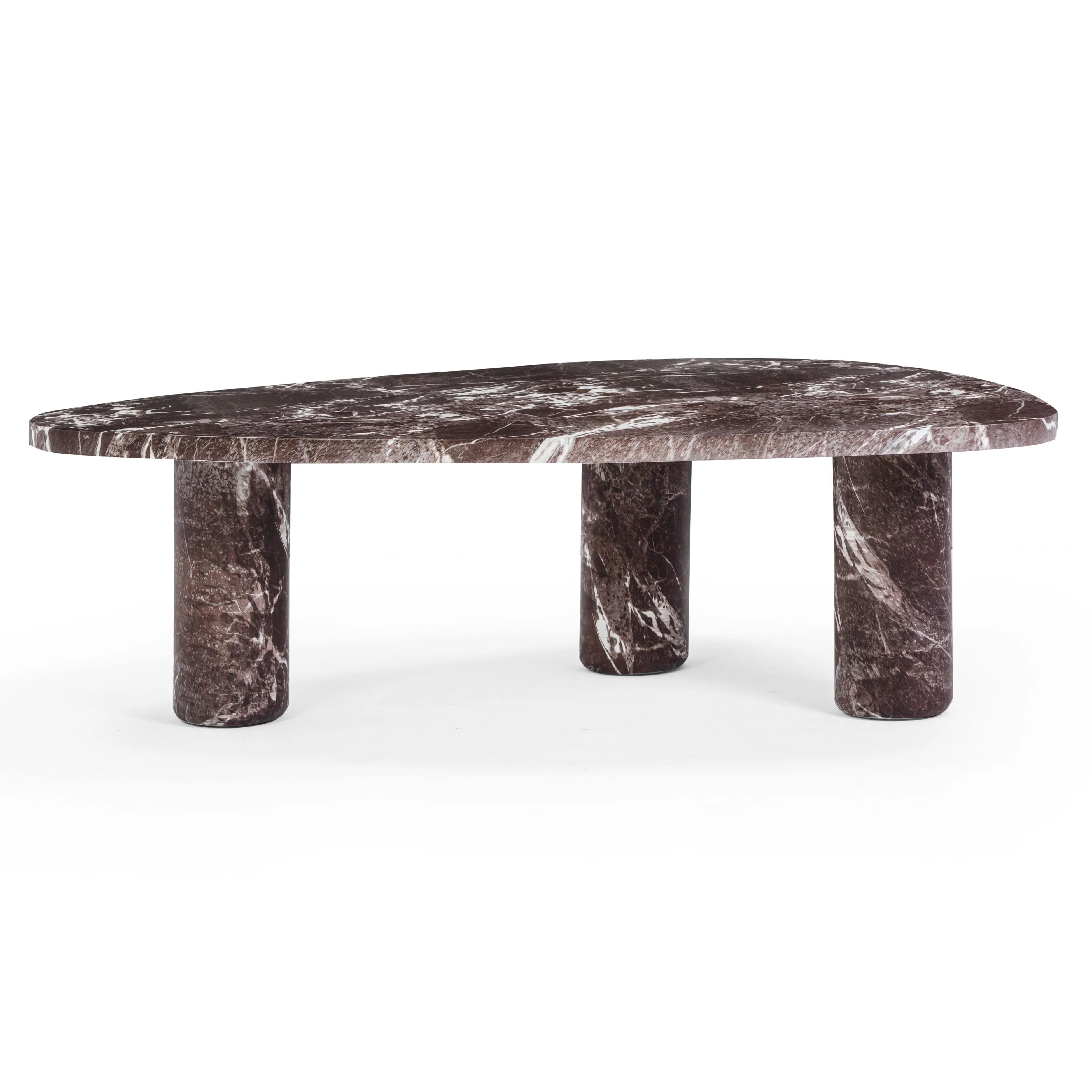 Libby Faux Red Levanto Marble Indoor/Outdoor Coffee Table (36"-48") - Image 9