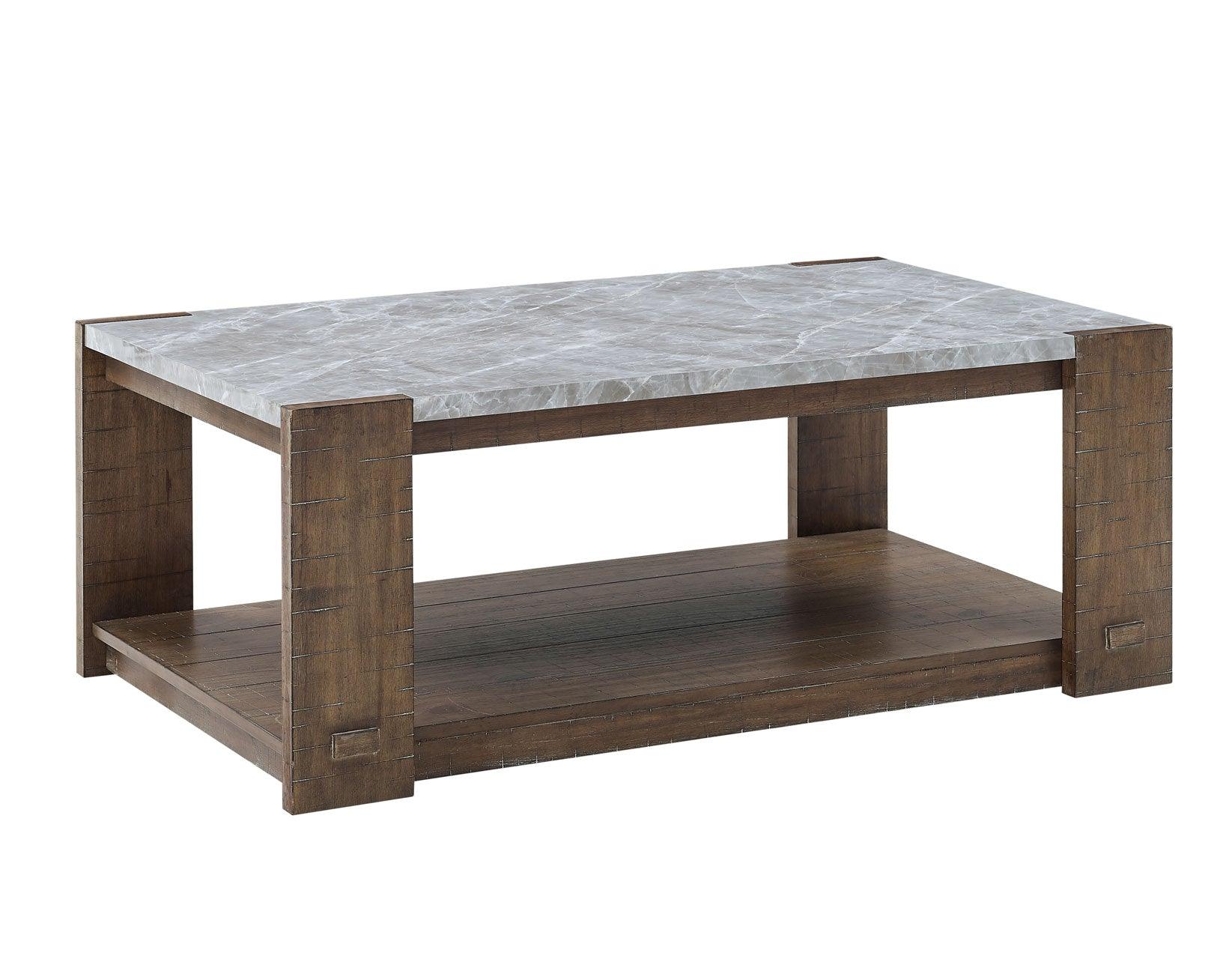 Libby Sintered Stone Coffee Table w/Casters - Image 3